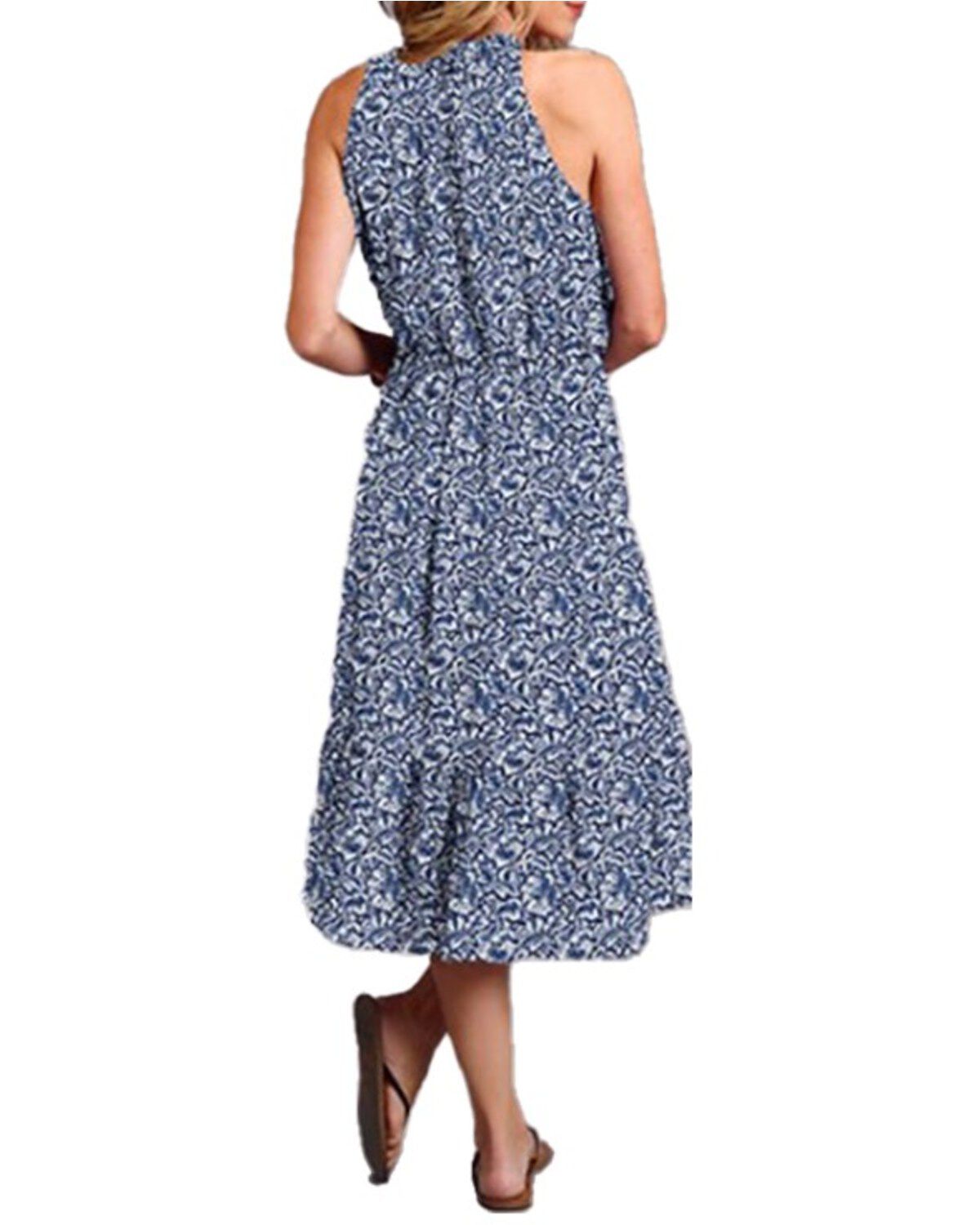 Stetson Women's Floral Sleeveless Midi Dress
