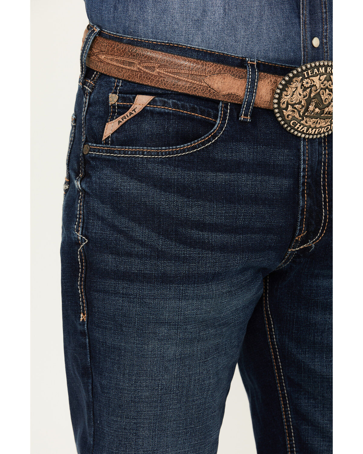 Ariat Men's M4 Relaxed Dustin Dark Wash Bootcut Stretch Jeans