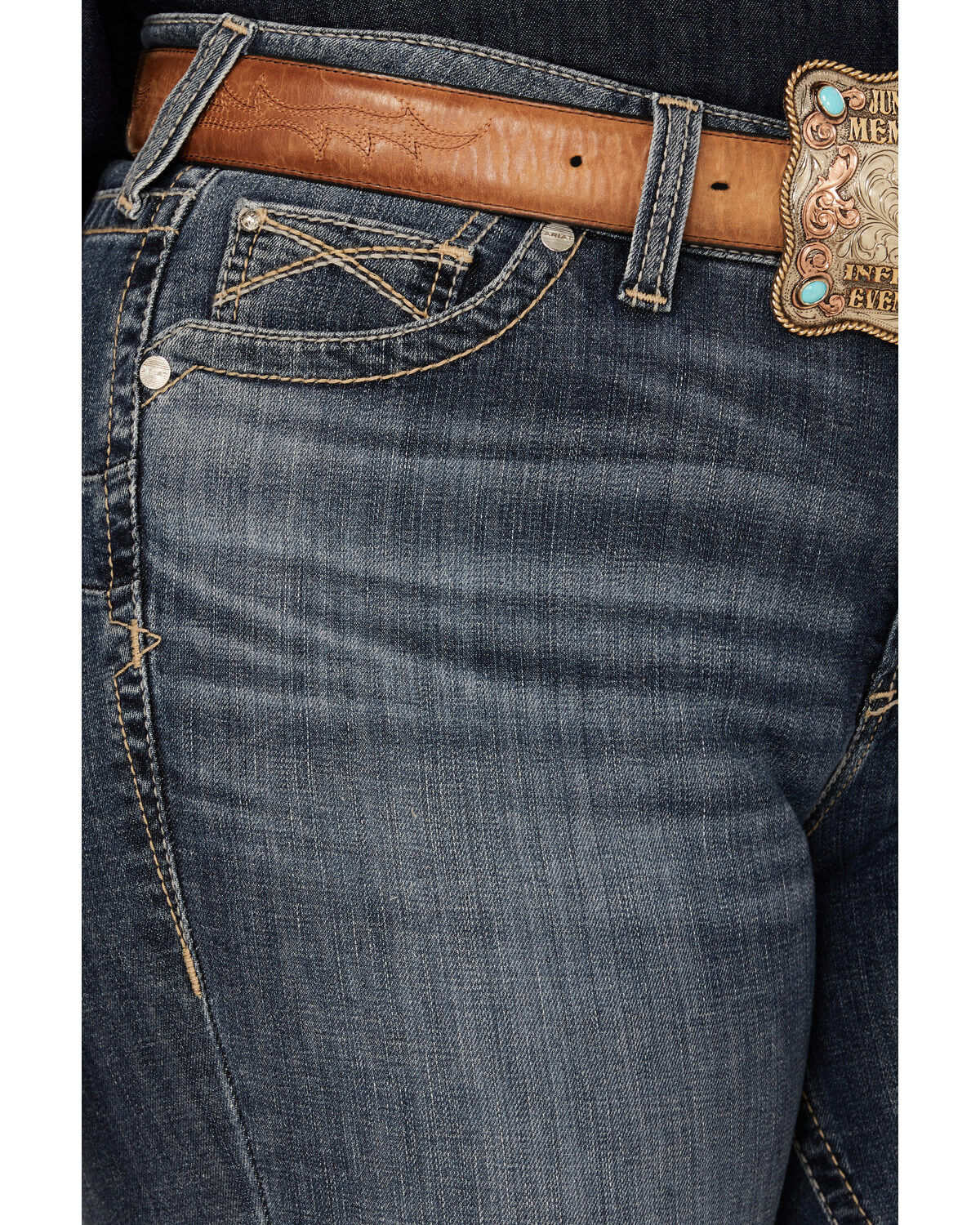 Ariat Women's R.E.A.L. Medium Wash Perfect Rise Phoebe Stretch Bootcut Jeans - Plus
