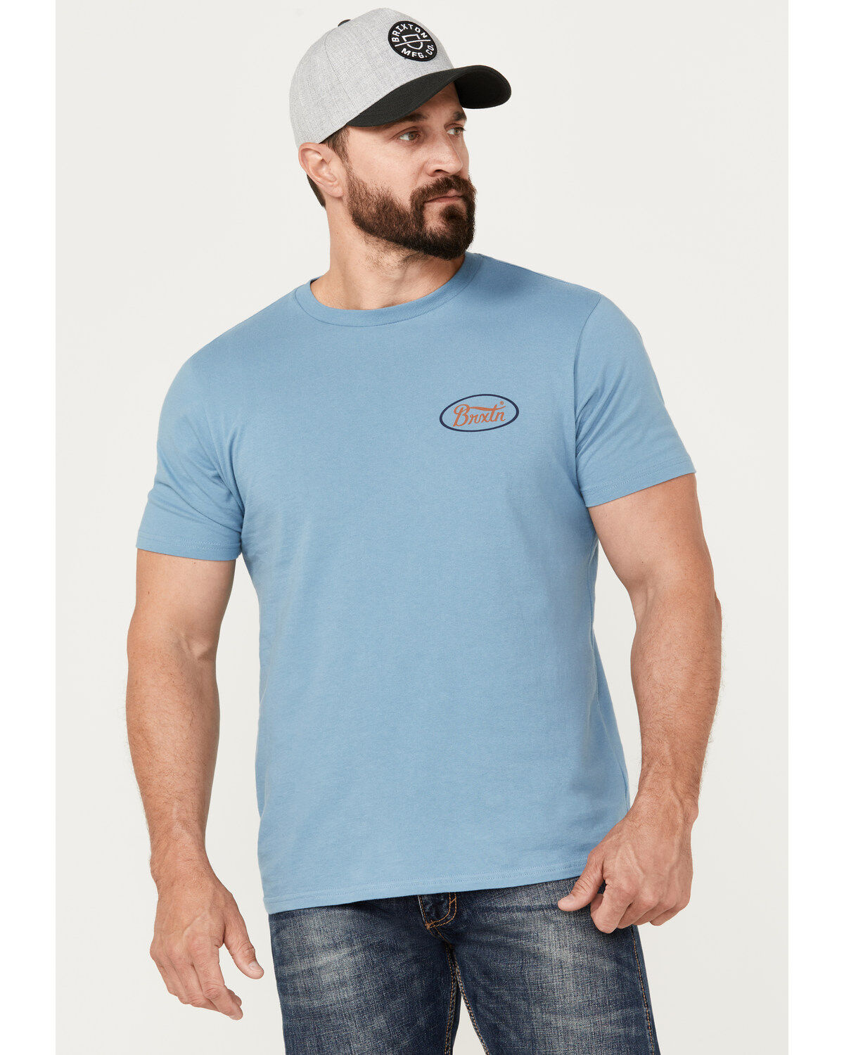 Brixton Men's Parsons Logo Short Sleeve Graphic T-Shirt