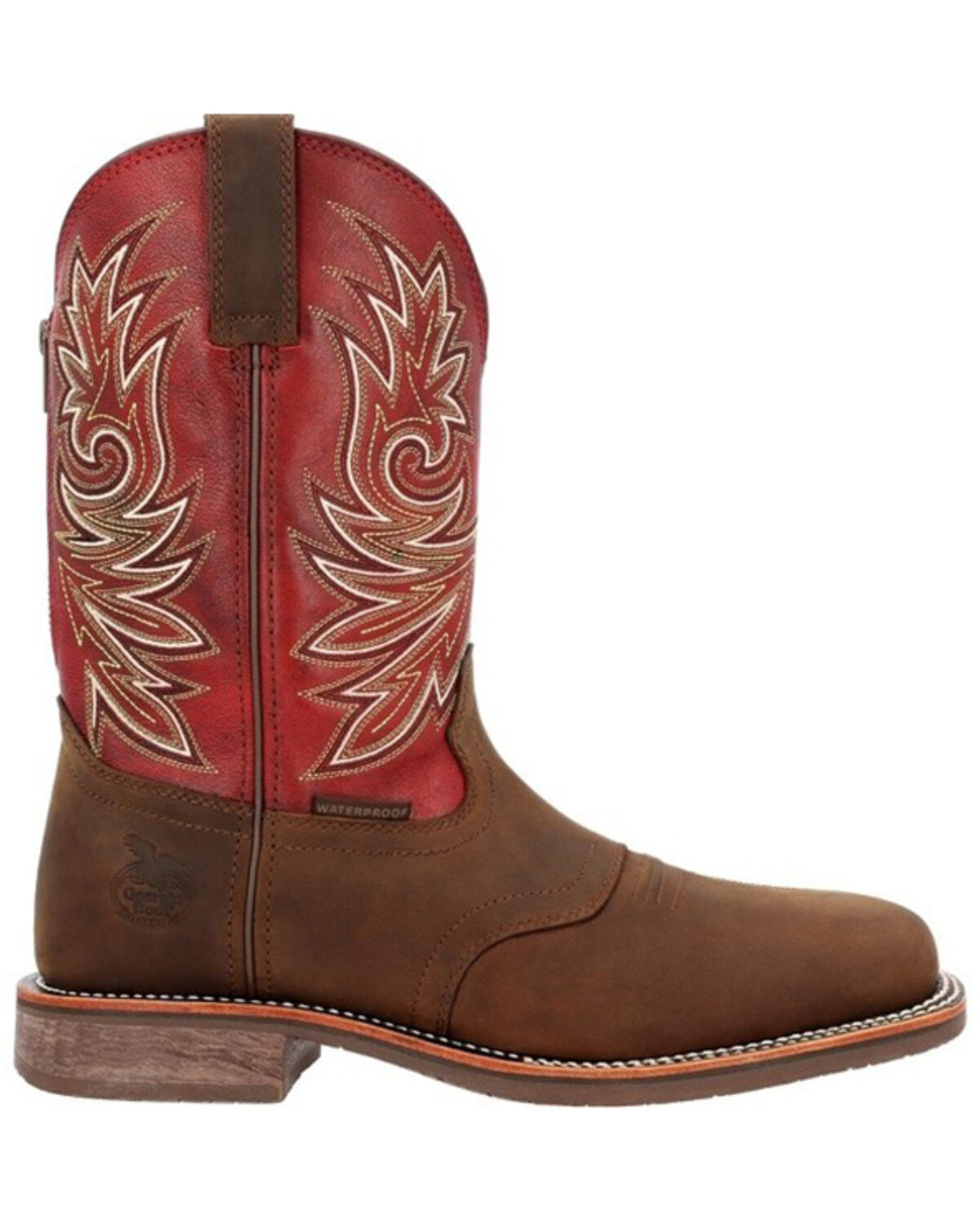 Georgia Boot Men's Carbo-Tec Waterproof Soft Toe Western Boots - Square Toe