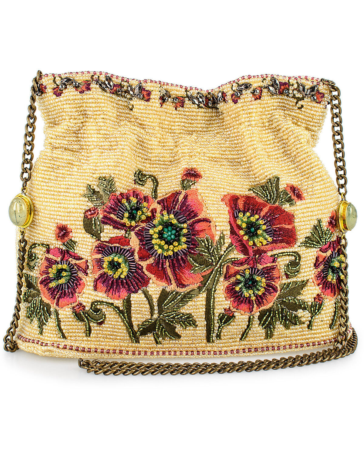 Mary Frances Women's In The Wild Gathered Mini Bucket Crossbody Handbag