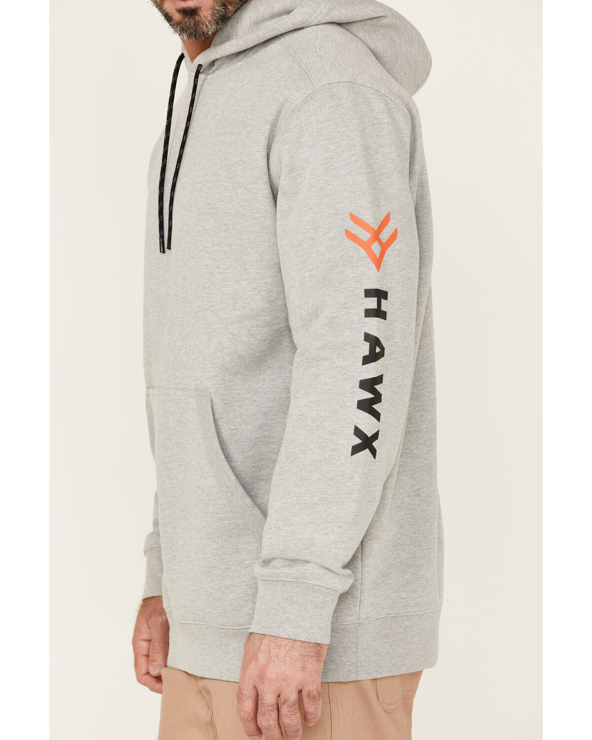 Hawx Men's Primo Logo Graphic Fleece Hooded Work Sweatshirt