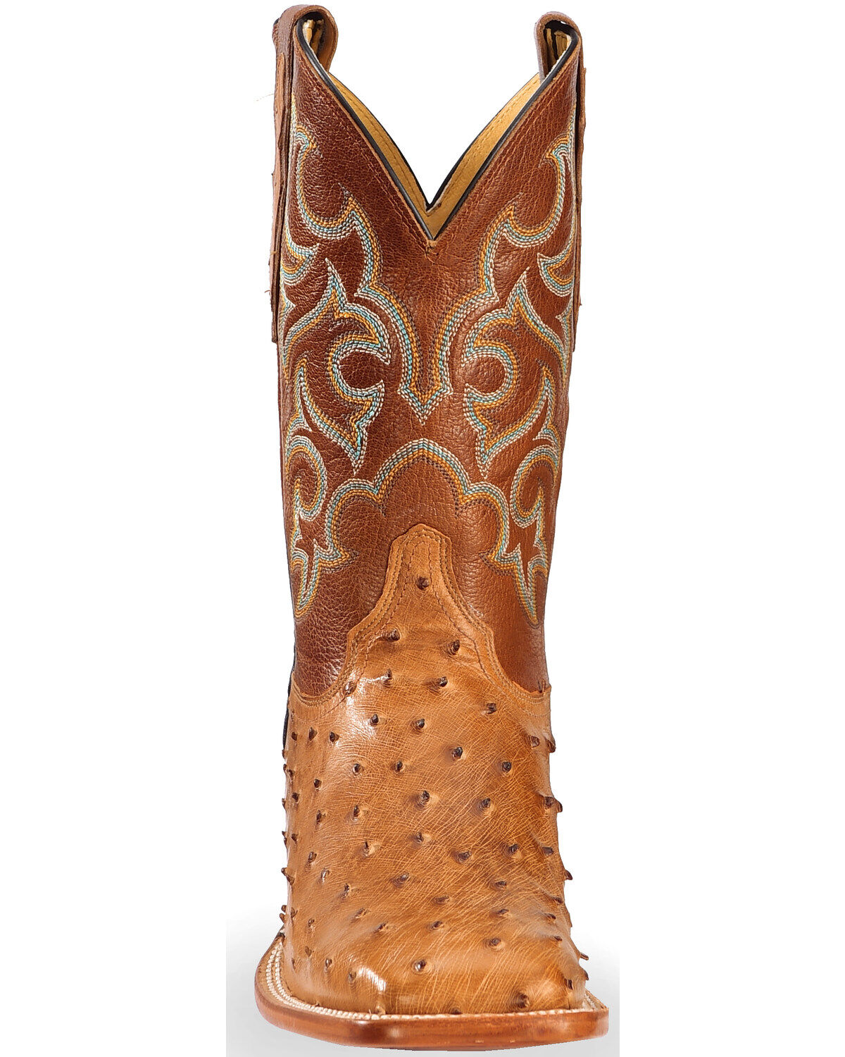 Justin Men's Full Quill Ostrich Western Boots