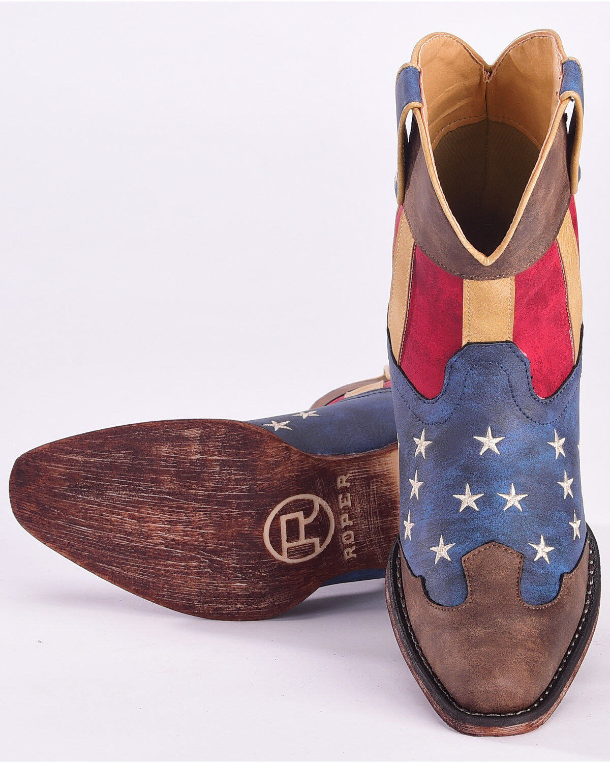Roper Women's American Flag Boots - Snip Toe