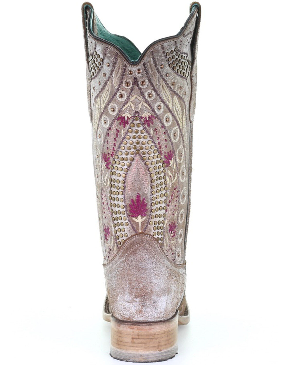 Corral Women's Flowered Embroidery Western Boots - Square Toe