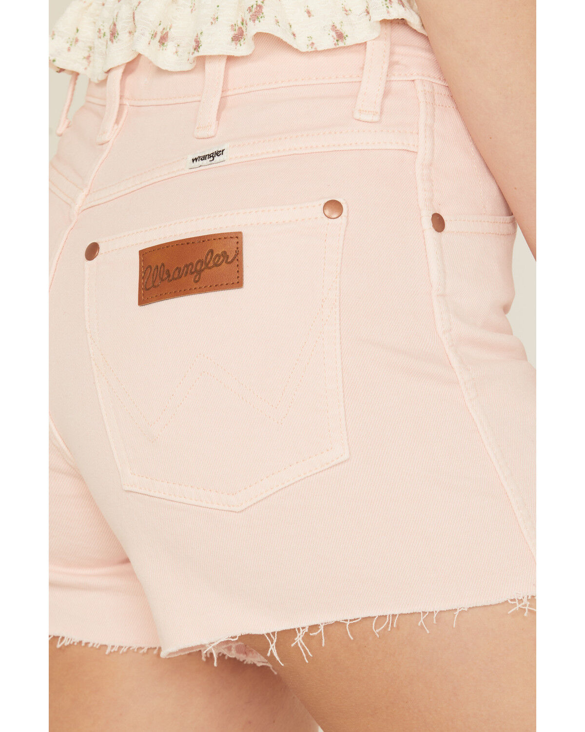 Wrangler Women's High Rise Cowboy Denim Shorts