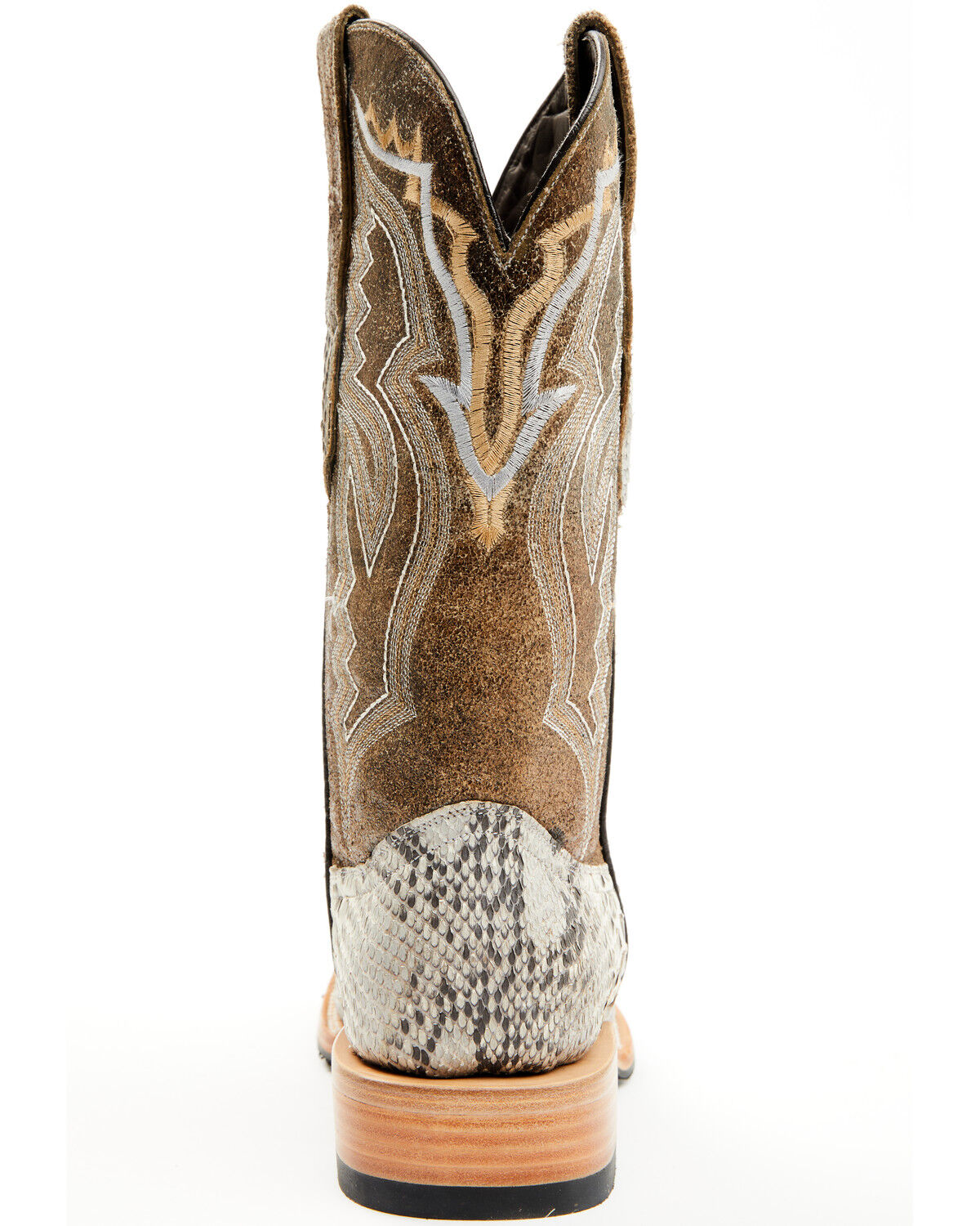 Tanner Mark Men's Exotic Python Western Boots - Broad Square Toe