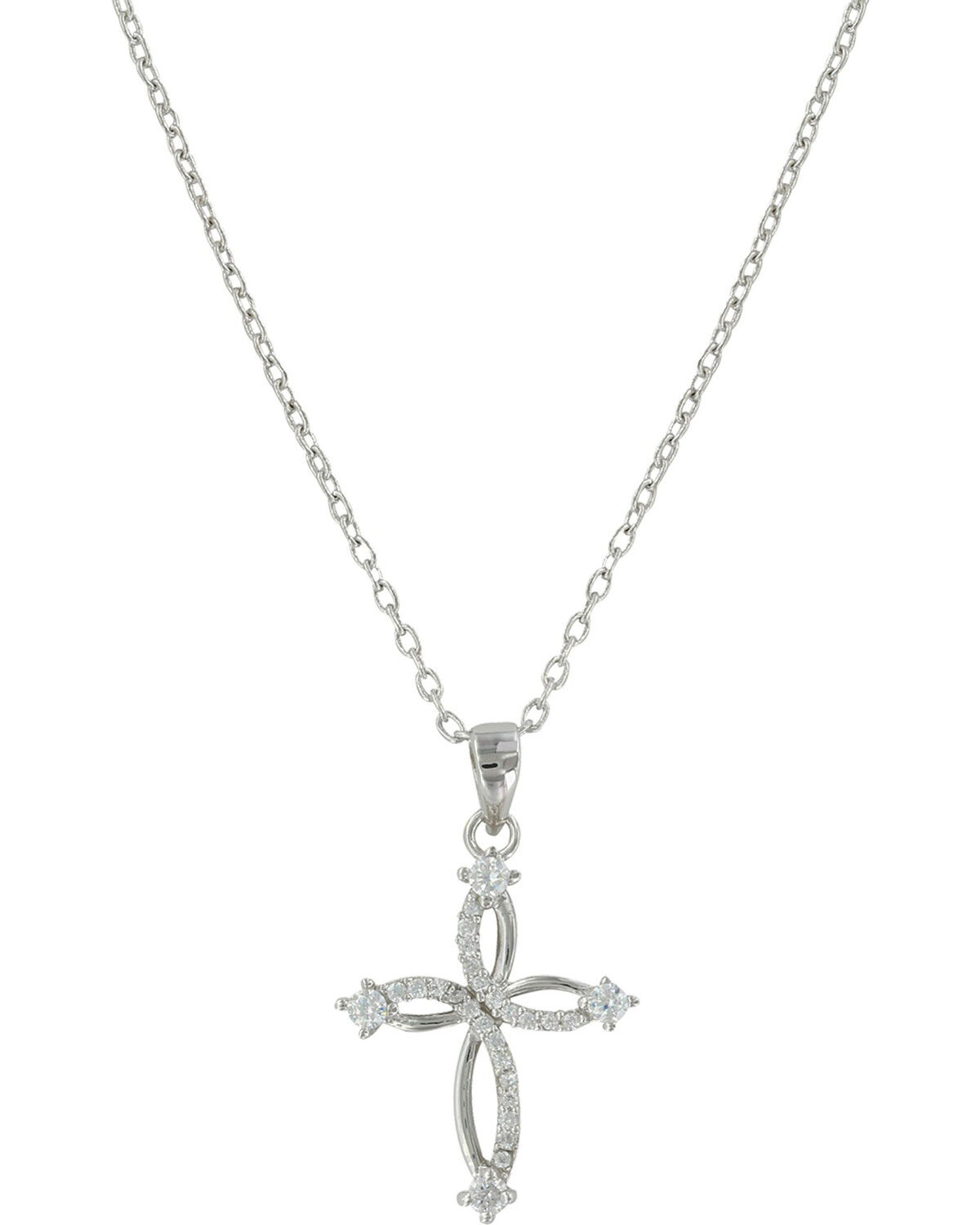 Montana Silversmiths Women's Silver Tangled Arms Cross Necklace