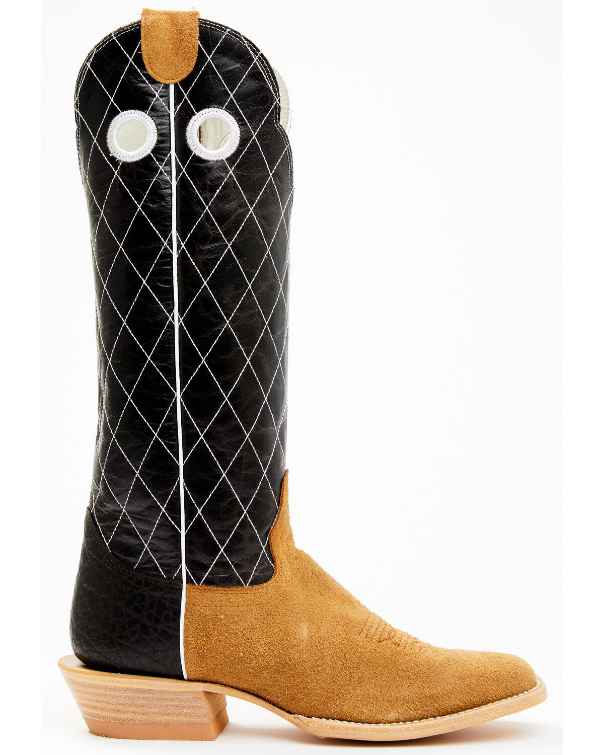 Hondo Boots Men's Roughout Western Boots - Broad Square Toe