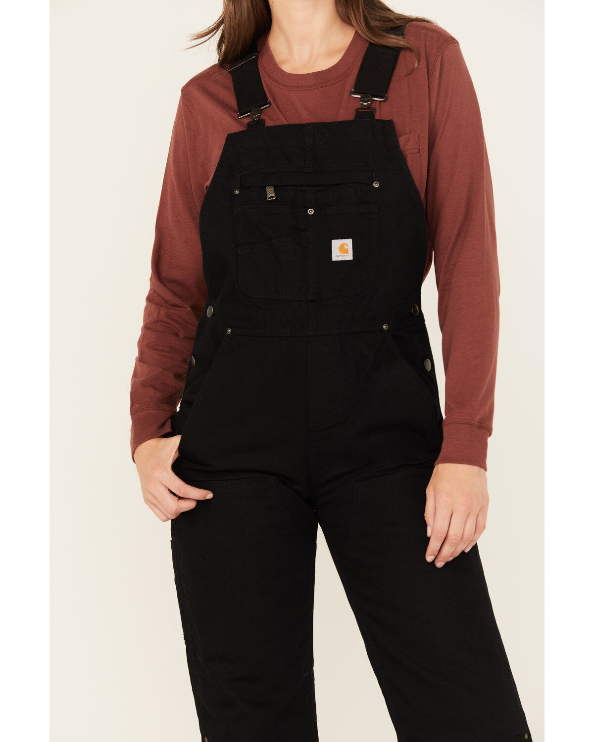 Carhartt Women's Relaxed Fit Washed Duck Insulated Bib Overalls