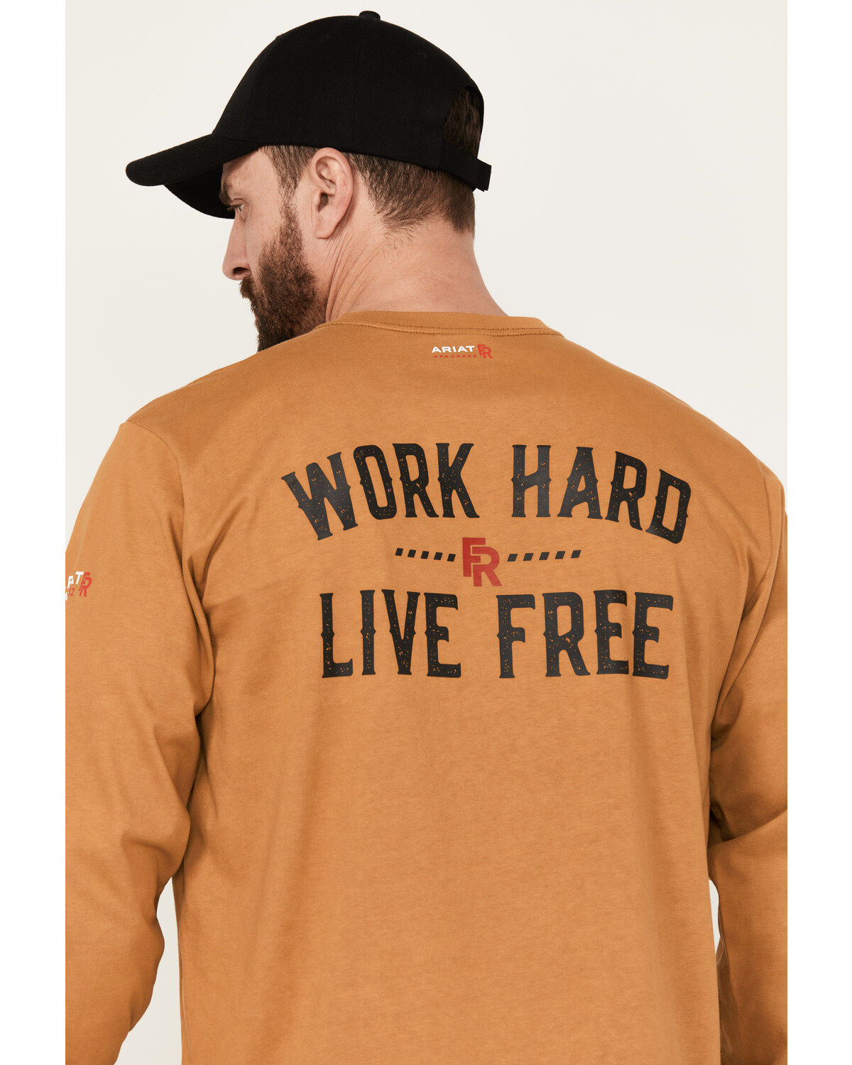Ariat Men's FR Work Hard Live Free Long Sleeve T-Shirt