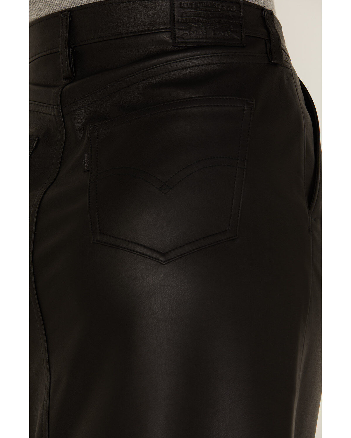 Levi's Premium Women's Faux Leather Icon Pencil Skirt