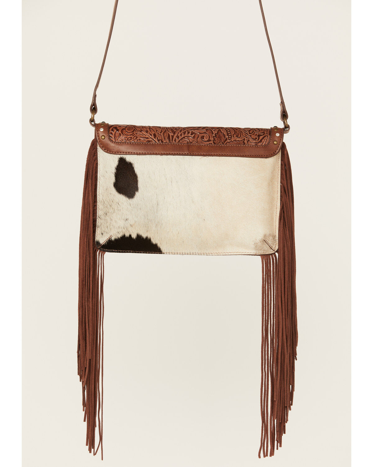 Shyanne Women's Hair On Tooled Crossbody Bag
