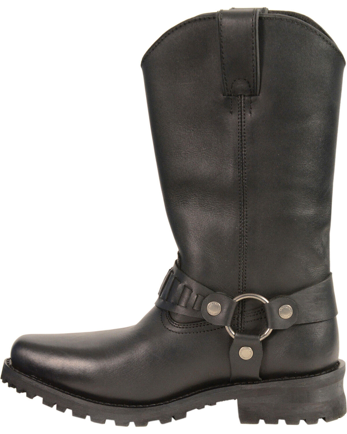 Milwaukee Leather Men's 11" Western Style Harness Boots - Square Toe