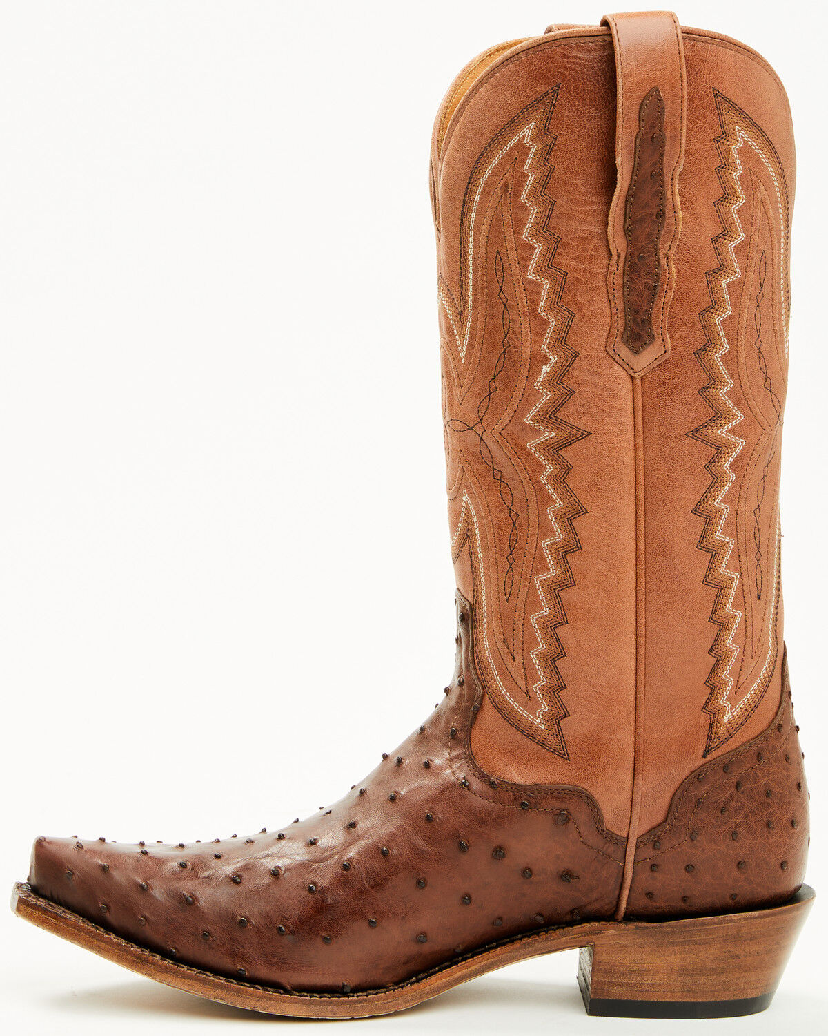 El Dorado Women's Camille Exotic Ostrich Tall Western Boots - Snip Toe