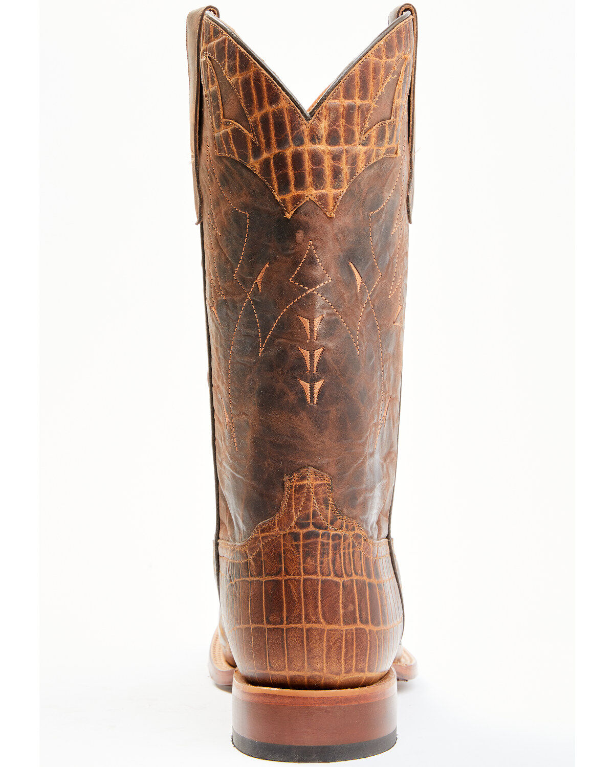 Moonshine Spirit Men's Tully Croc Print Western Boots - Broad Square Toe