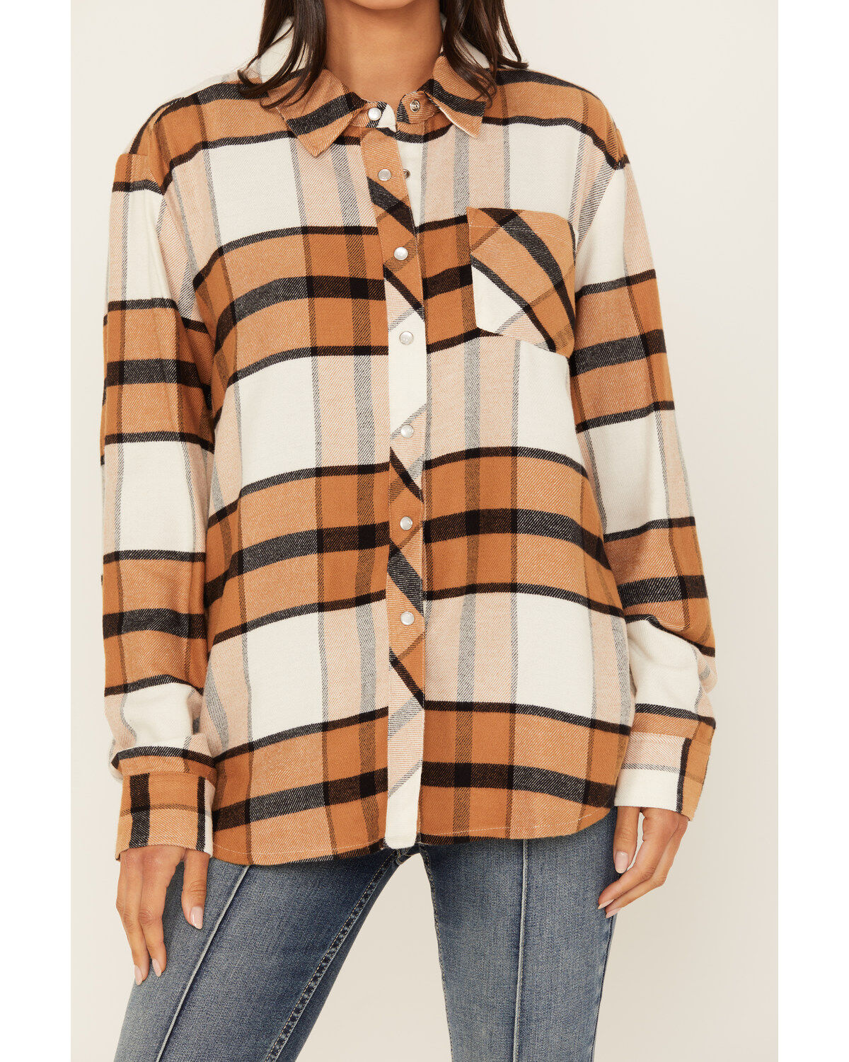 Idyllwind Women's Caroline Featherlight Plaid Print Pearl Snap Shirt