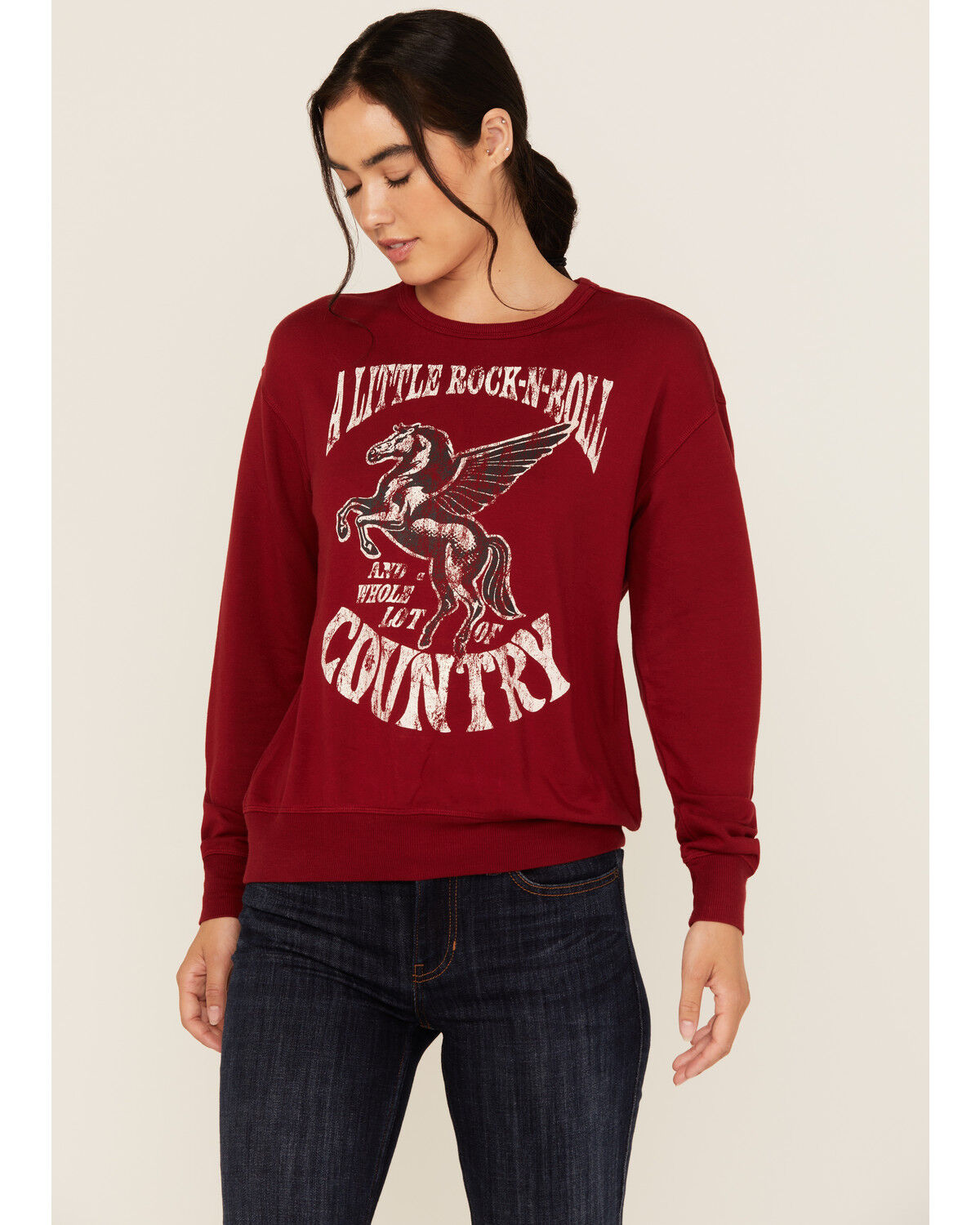 Idyllwind Women's Little Rock Lot of Country Pullover Sweatshirt