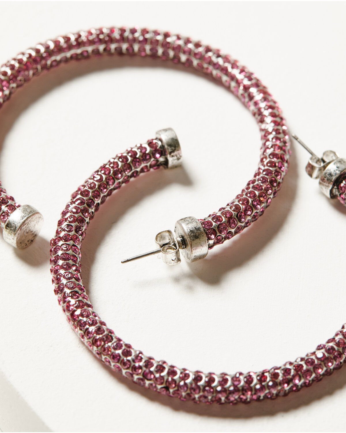 Idyllwind Women's Avalon Fuchsia Hoop Earrings