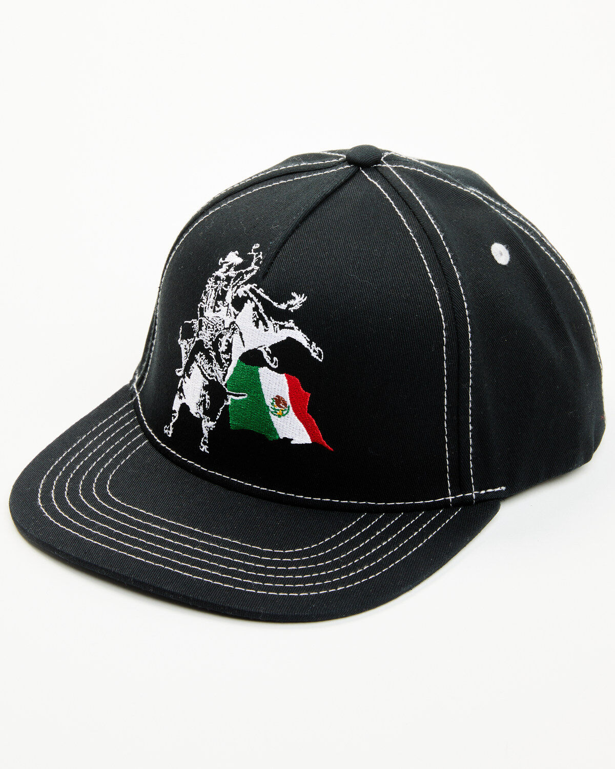 Cowboy Hardware Men's Mexico Flag Bull Rider Ball Cap
