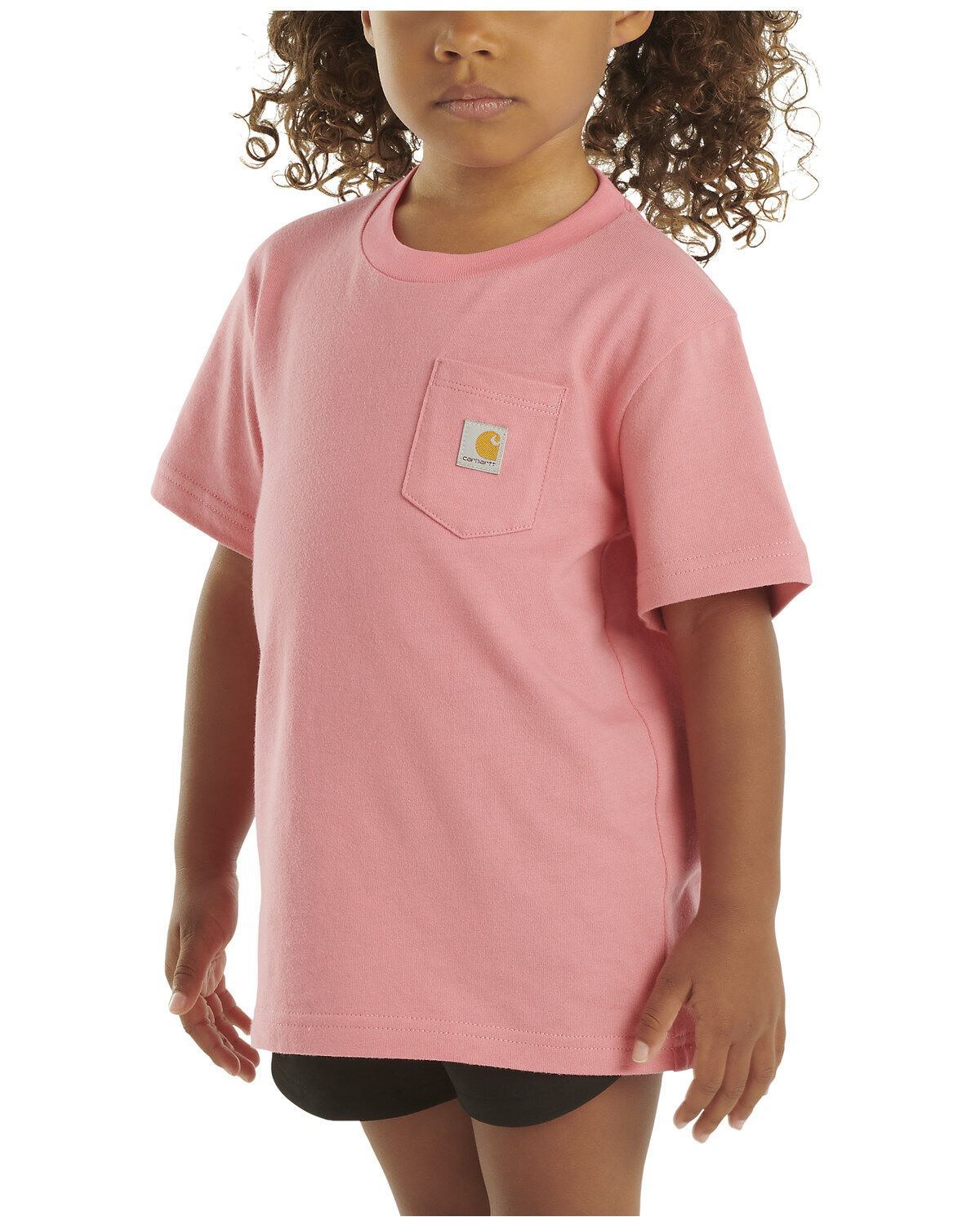 Carhartt Little Girls' Short Sleeve Pocket Tee