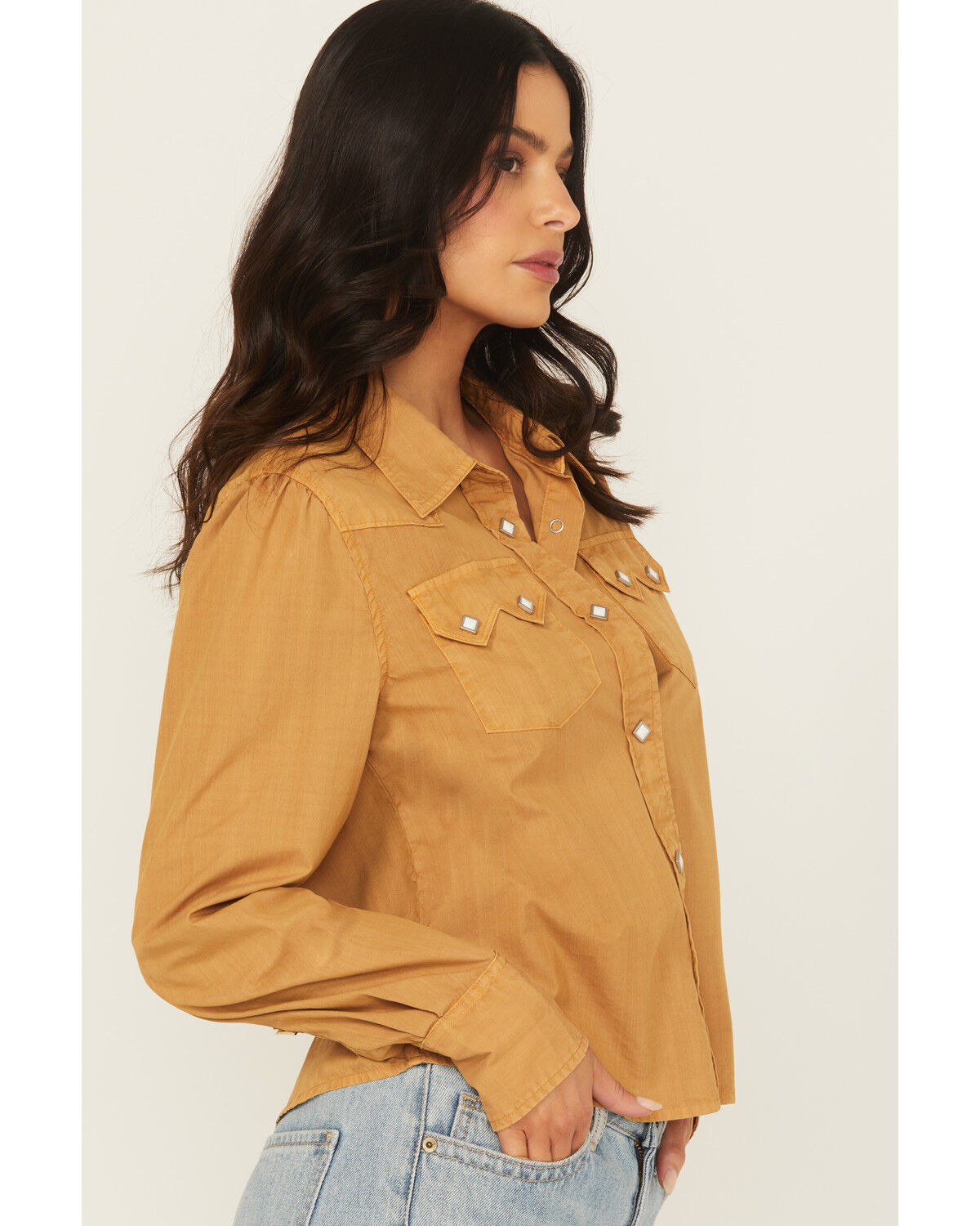 Kimes Ranch Women's Annie Long Sleeve Snap Cropped Western Shirt