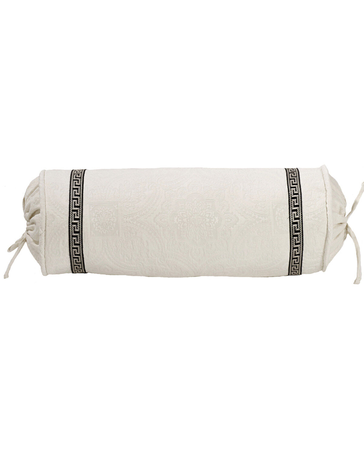 HiEnd Accent White Augusta Matelasse Neckroll Pillow
