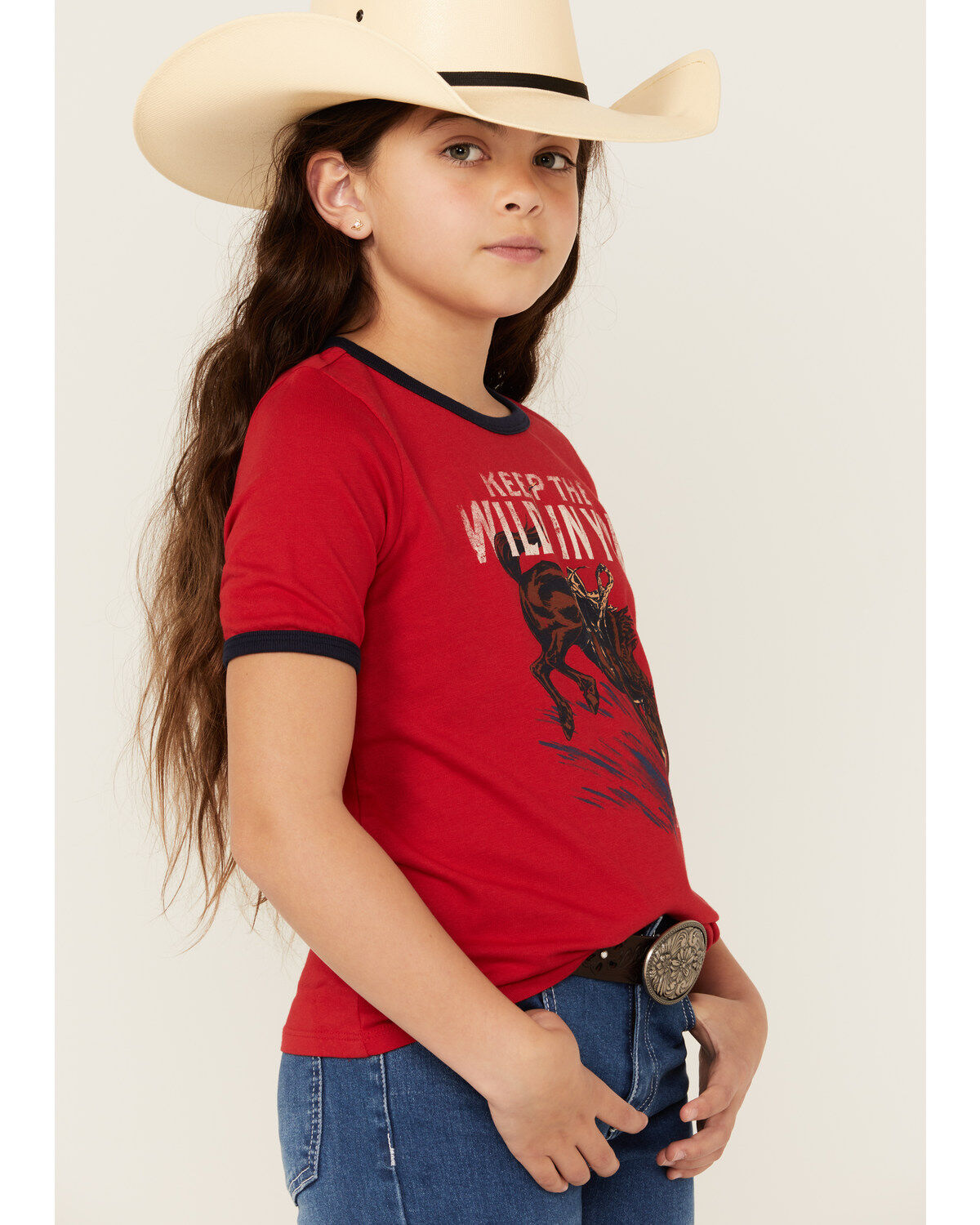 Wrangler Girls' Bucking Bronco Short Sleeve Graphic Tee