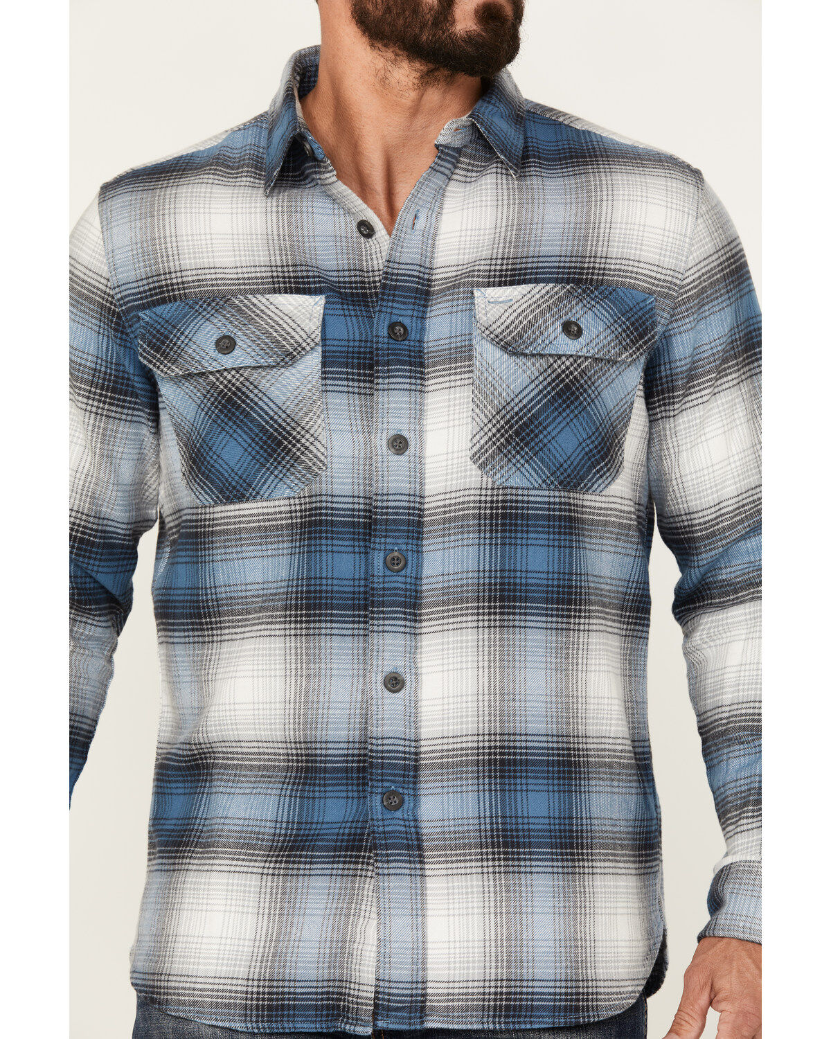 Pendleton Men's Burnside Plaid Print Long Sleeve Button-Down Western Shirt