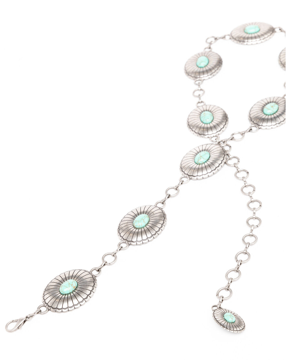 Shyanne Women's Turquoise Concho Link Belt