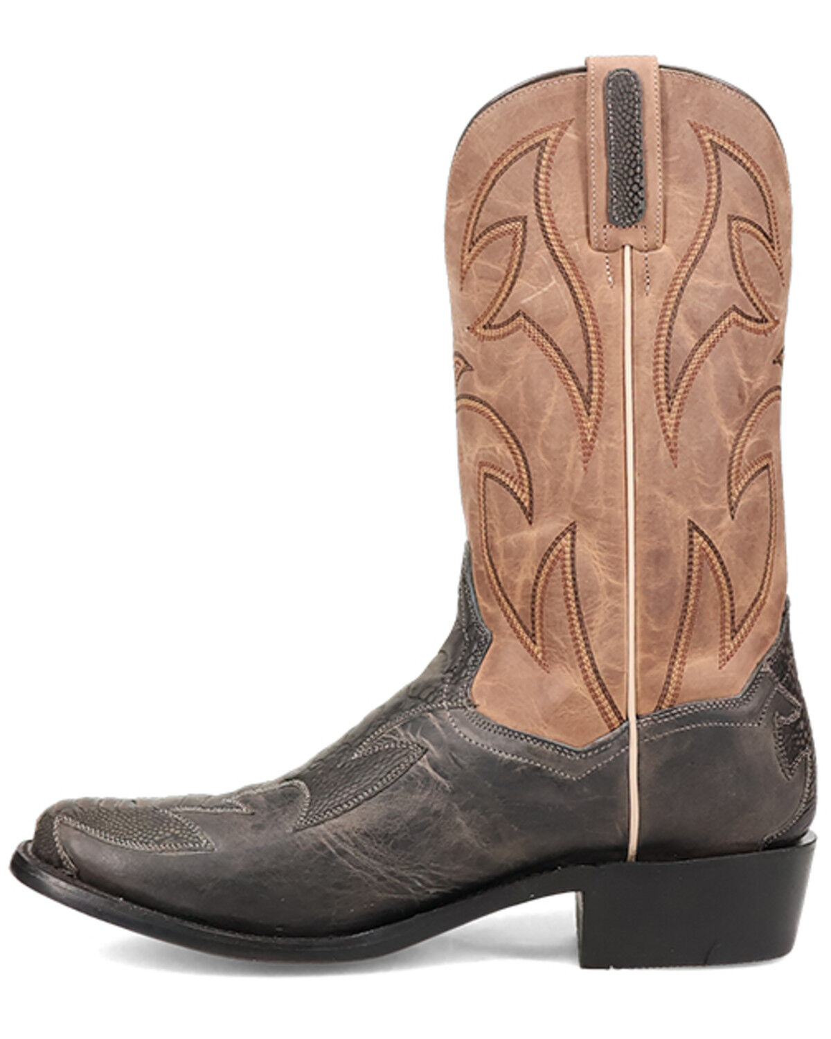 Dan Post Men's Exotic Ostrich Western Boots - Square Toe