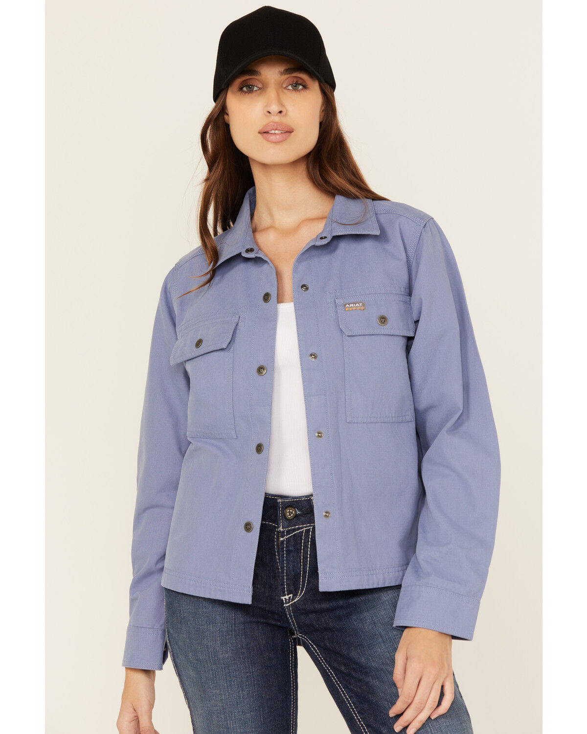 Ariat Women's Rebar Cropped Woven Work Shirt