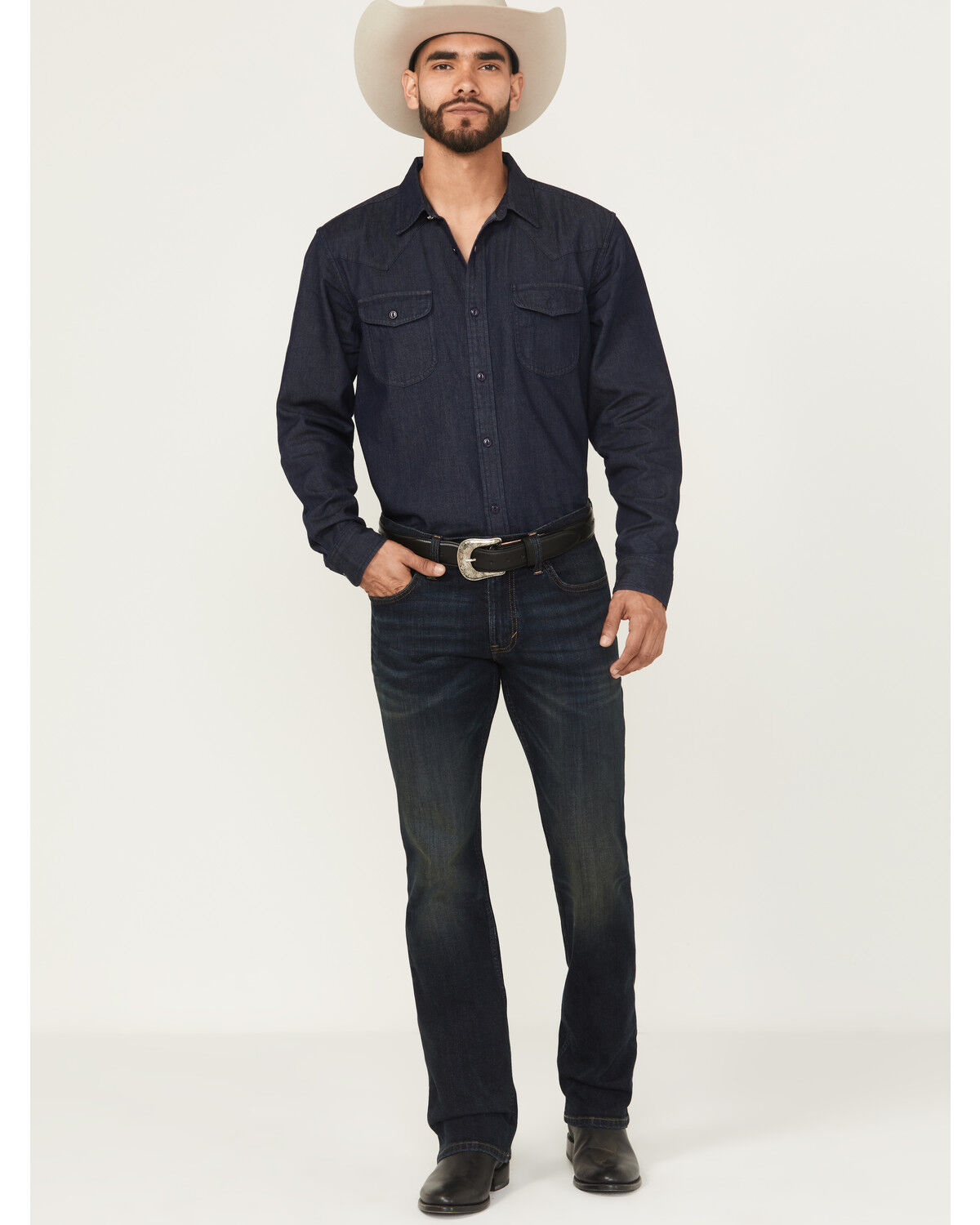 Cody James Black 1978® Men's Dexter Dark Wash Slim Bootcut Stretch Denim Jeans