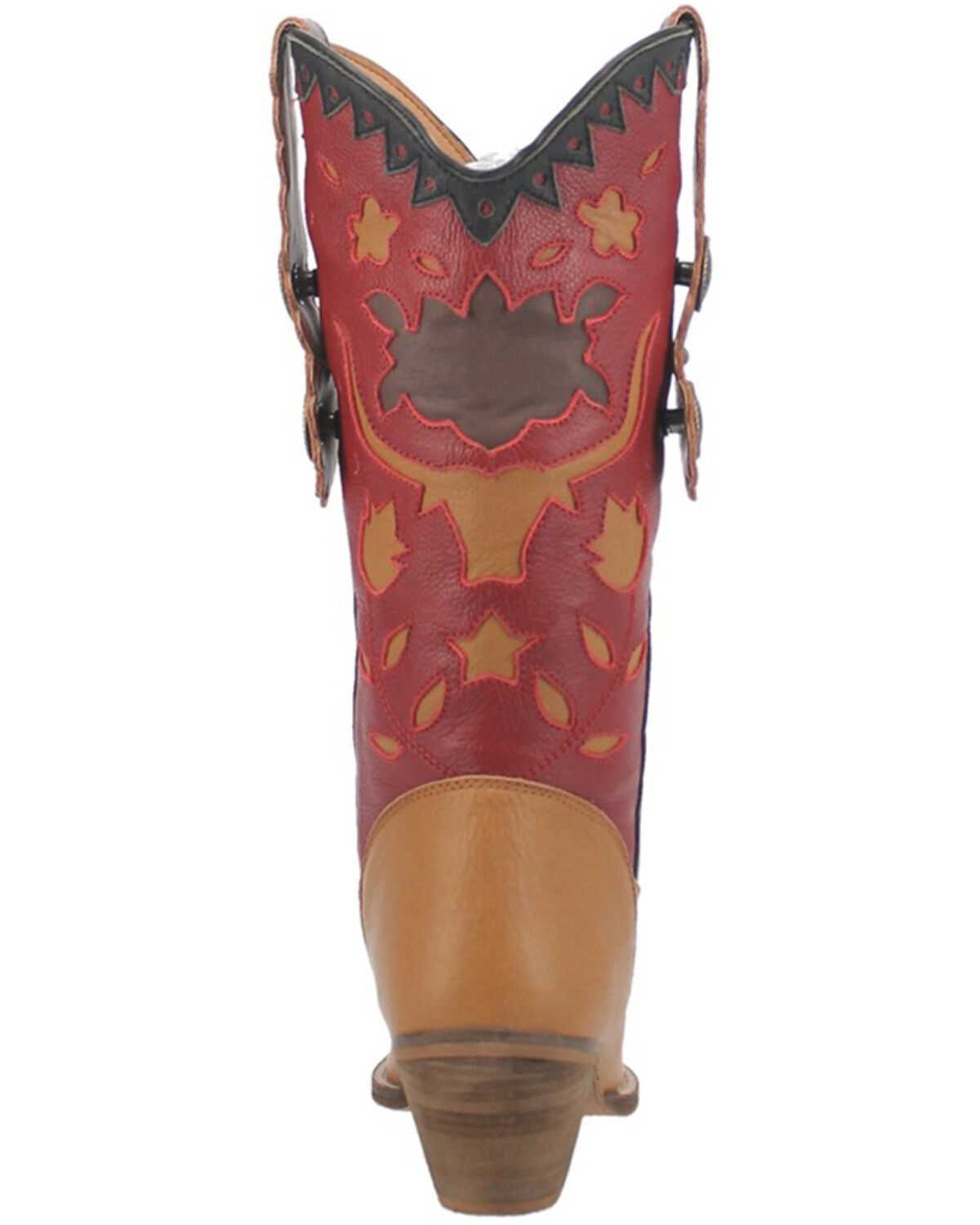 Dingo Women's Love Rocks Leather Underlay Western Boot - Snip Toe