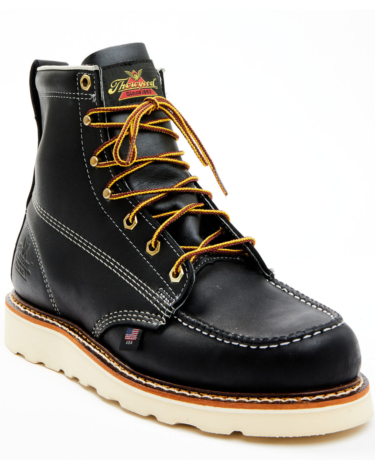Thorogood Men's American Heritage 6" USA Wedge Work Boots - Steel Toe