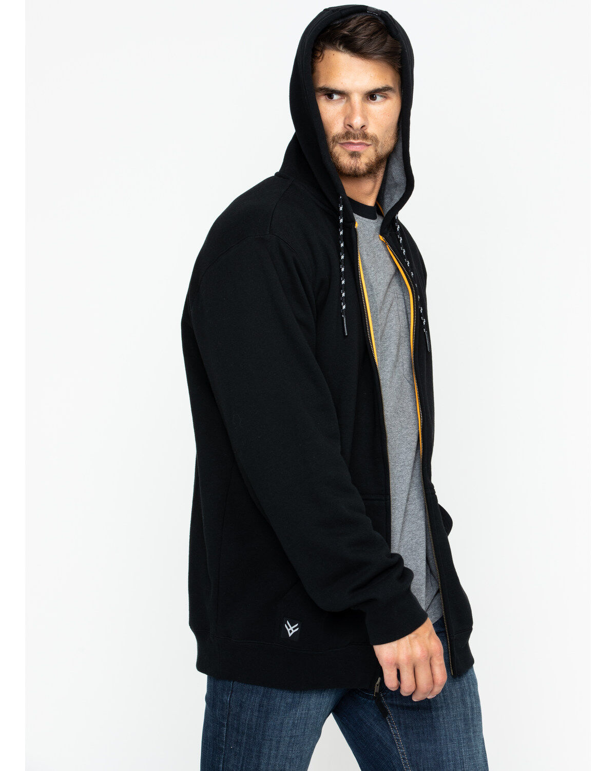 Hawx Men's Zip-Front Work Hooded Jacket