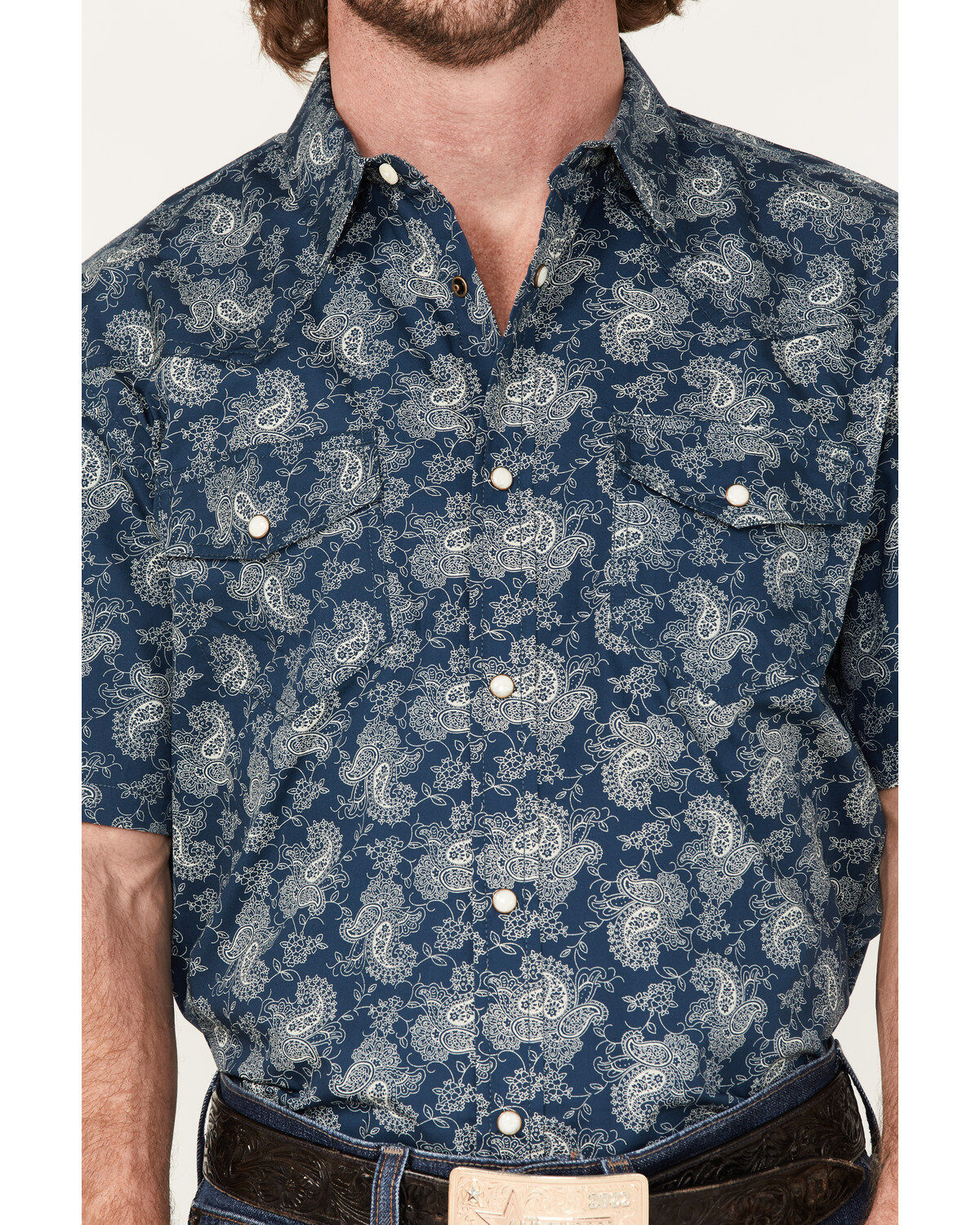 Cody James Men's Showcase Paisley Print Pearl Snap Western Shirt