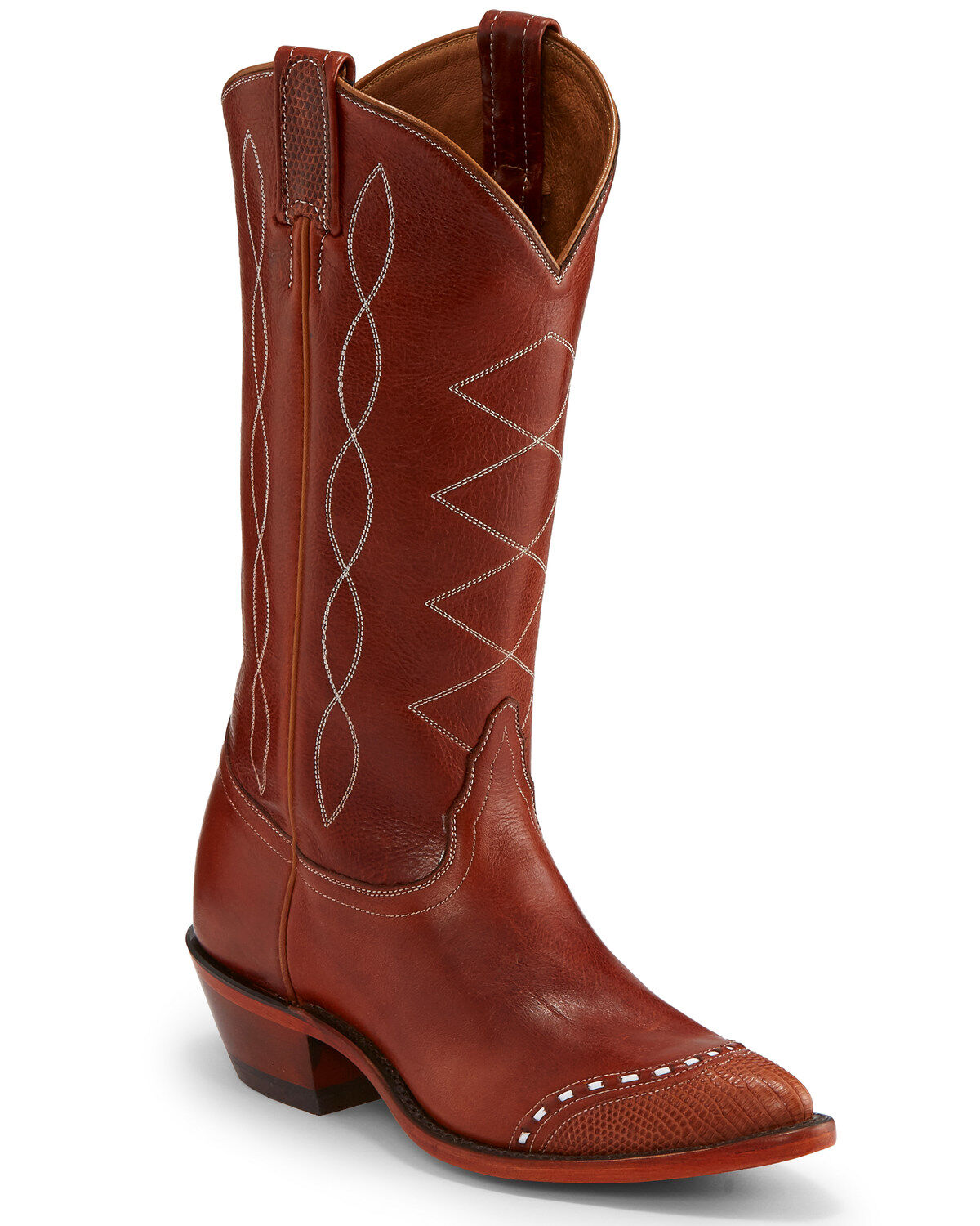 Tony Lama Women's Cognac Emilia Western Boots - Snip Toe