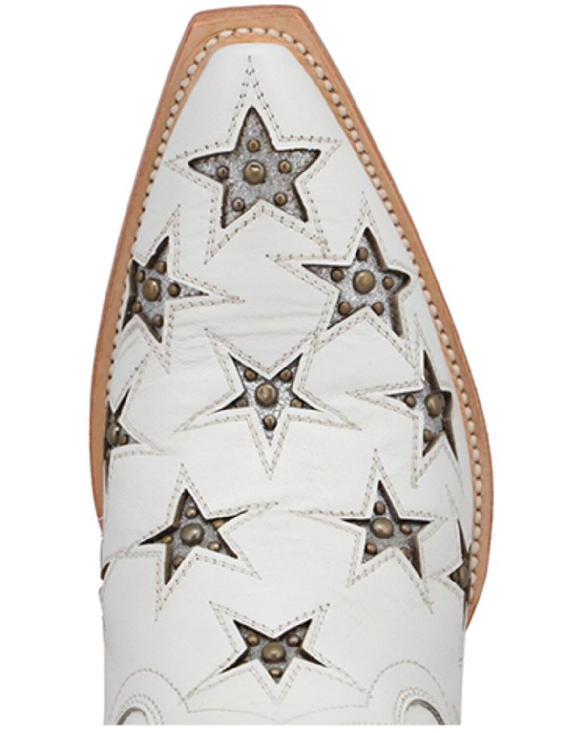 Black Star Women's Marfa Star Inlay Studded Western Boots - Snip Toe