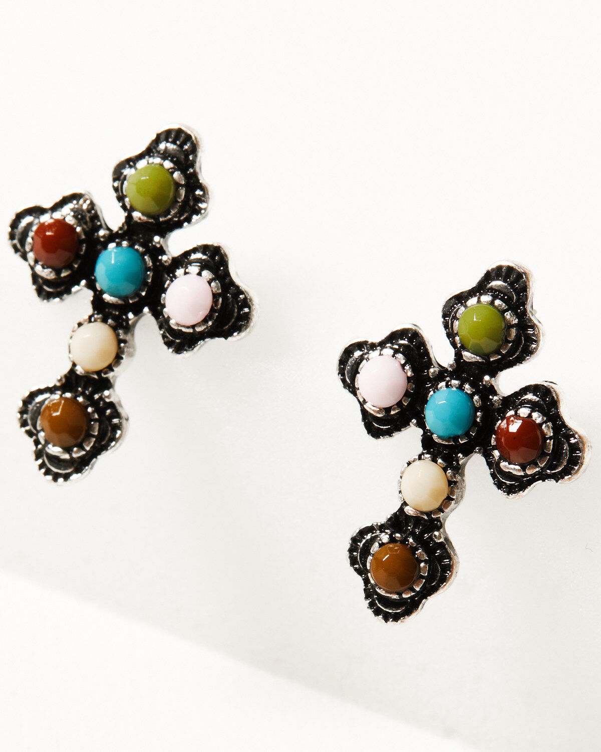 Shyanne Women's Bisbee Falls 6-Piece Cross & Cactus Earrings Set