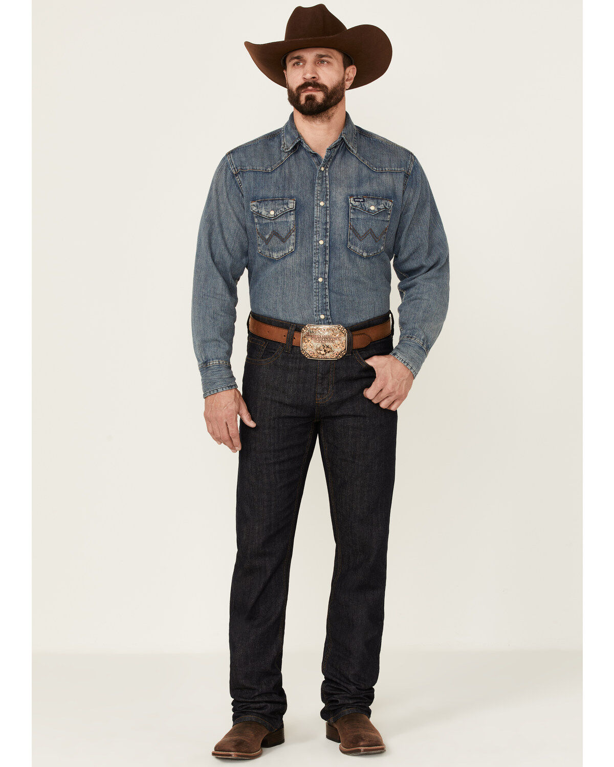 Cody James Men's Heeler Dark Wash Stretch Stackable Straight Leg Jeans