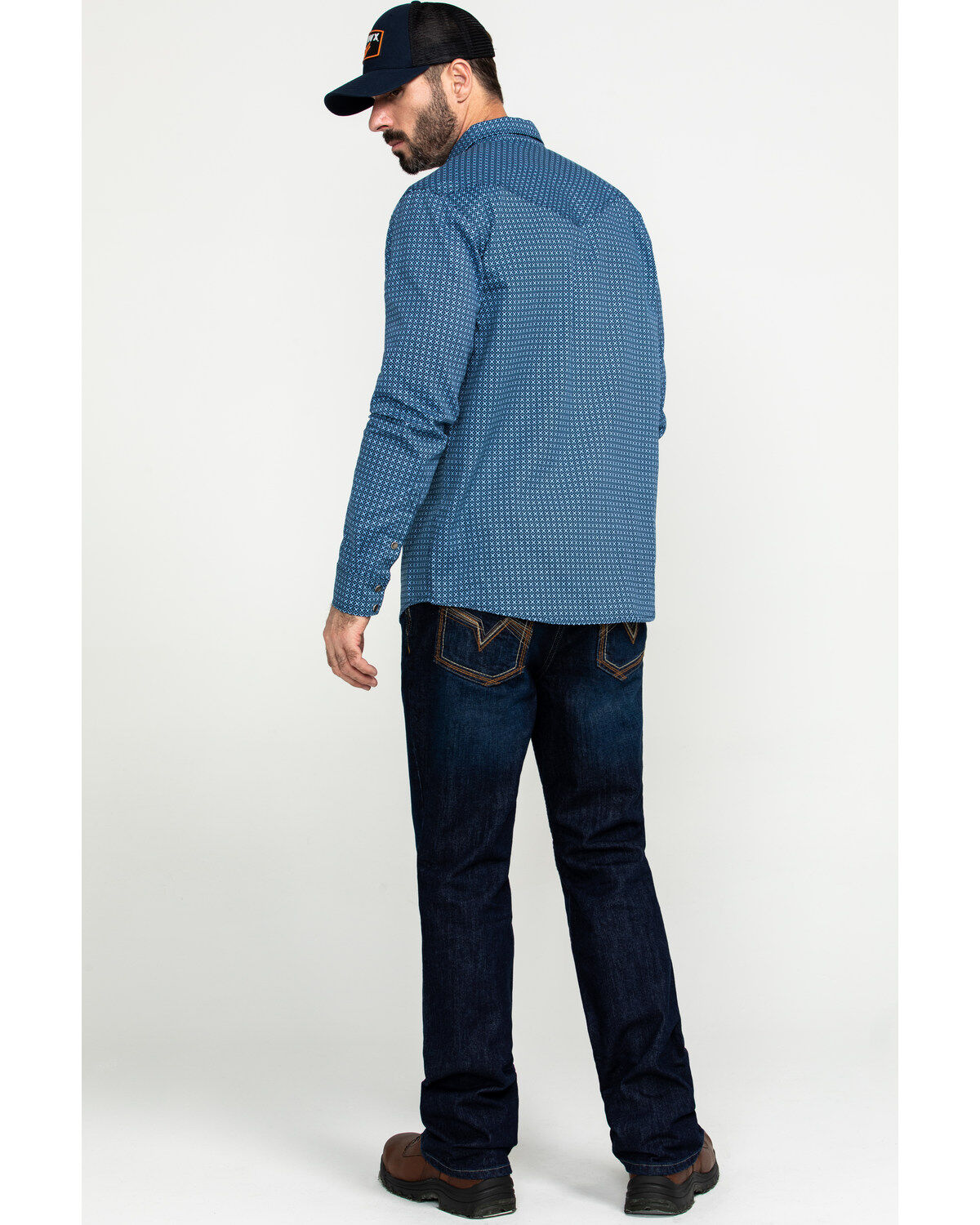 Cody James Men's FR Millikin Dark Slim Bootcut Work Jeans