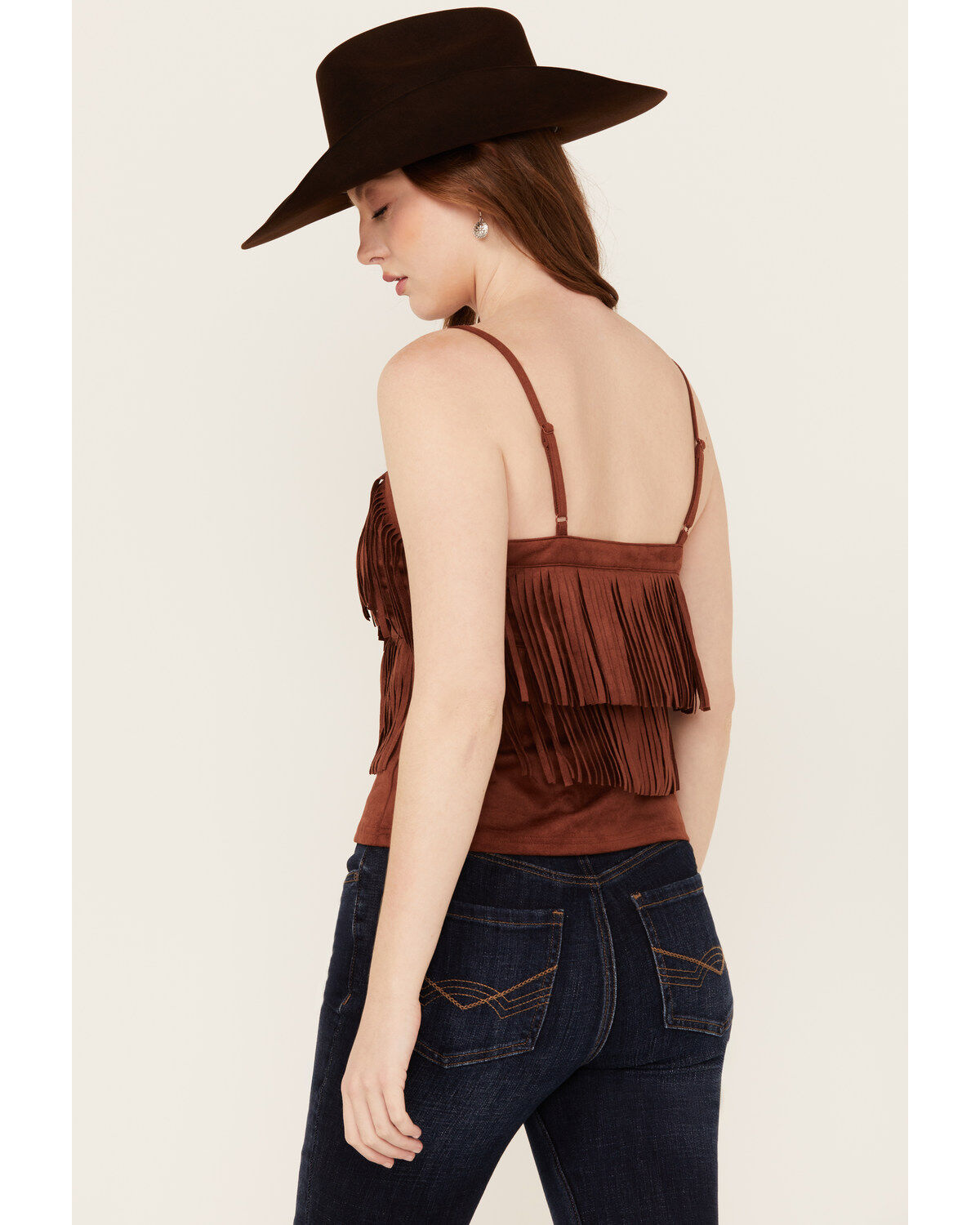 Idyllwind Women's Stafford Faux Suede Fringe Tank