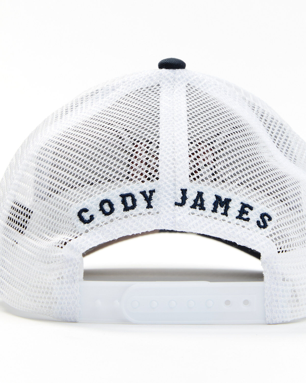 Cody James Men's Long Horn Skull Flag Embroidered Ball Cap