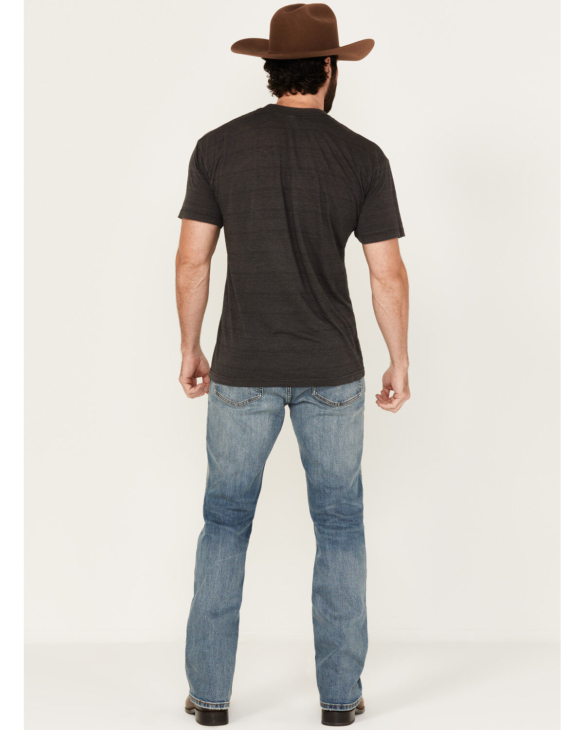 Brothers and Sons Men's Raptor Medium Wash Vintage Straight Stretch Denim Jeans