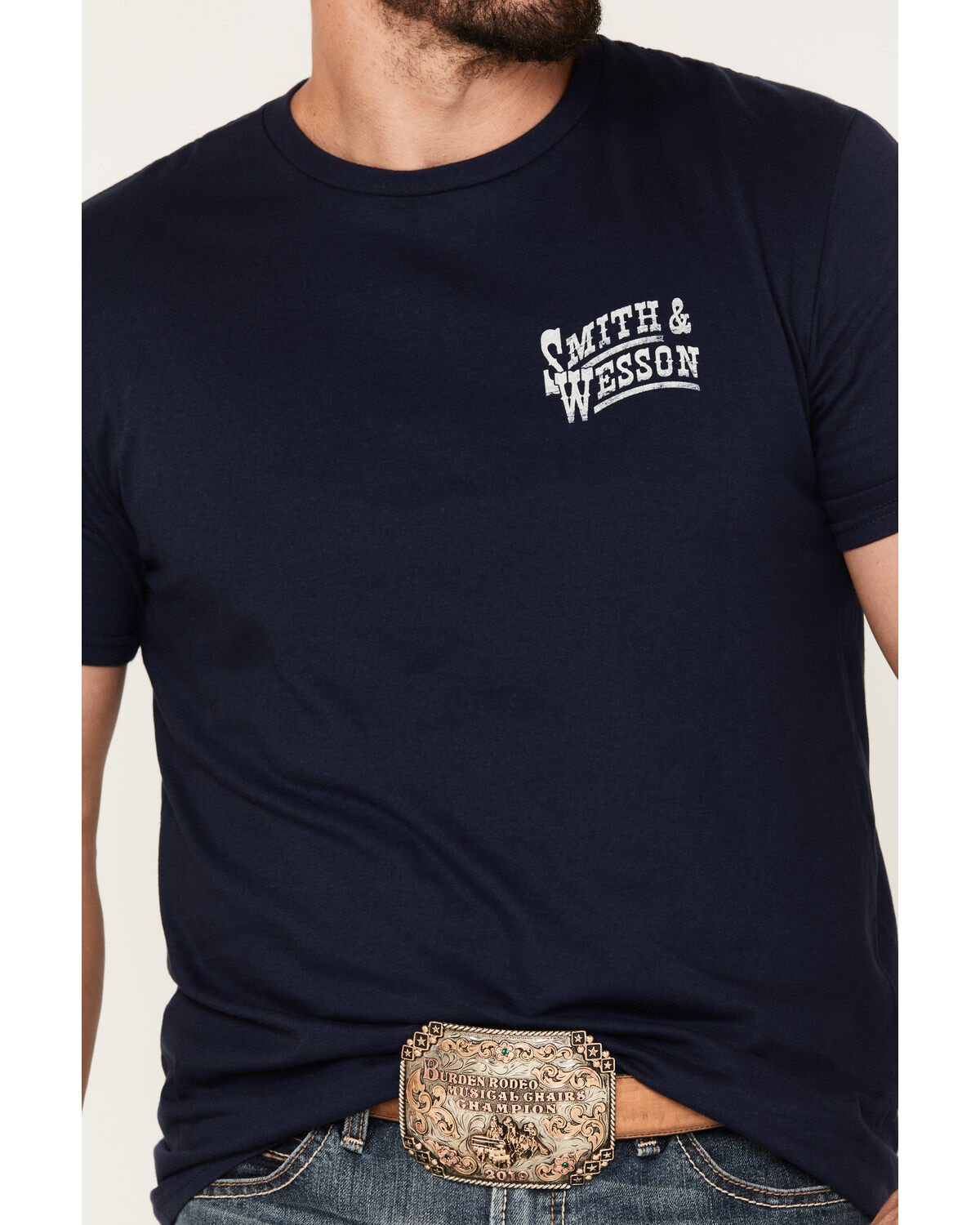 Smith & Wesson Men's Western Eagle Badge Short Sleeve Graphic T-Shirt