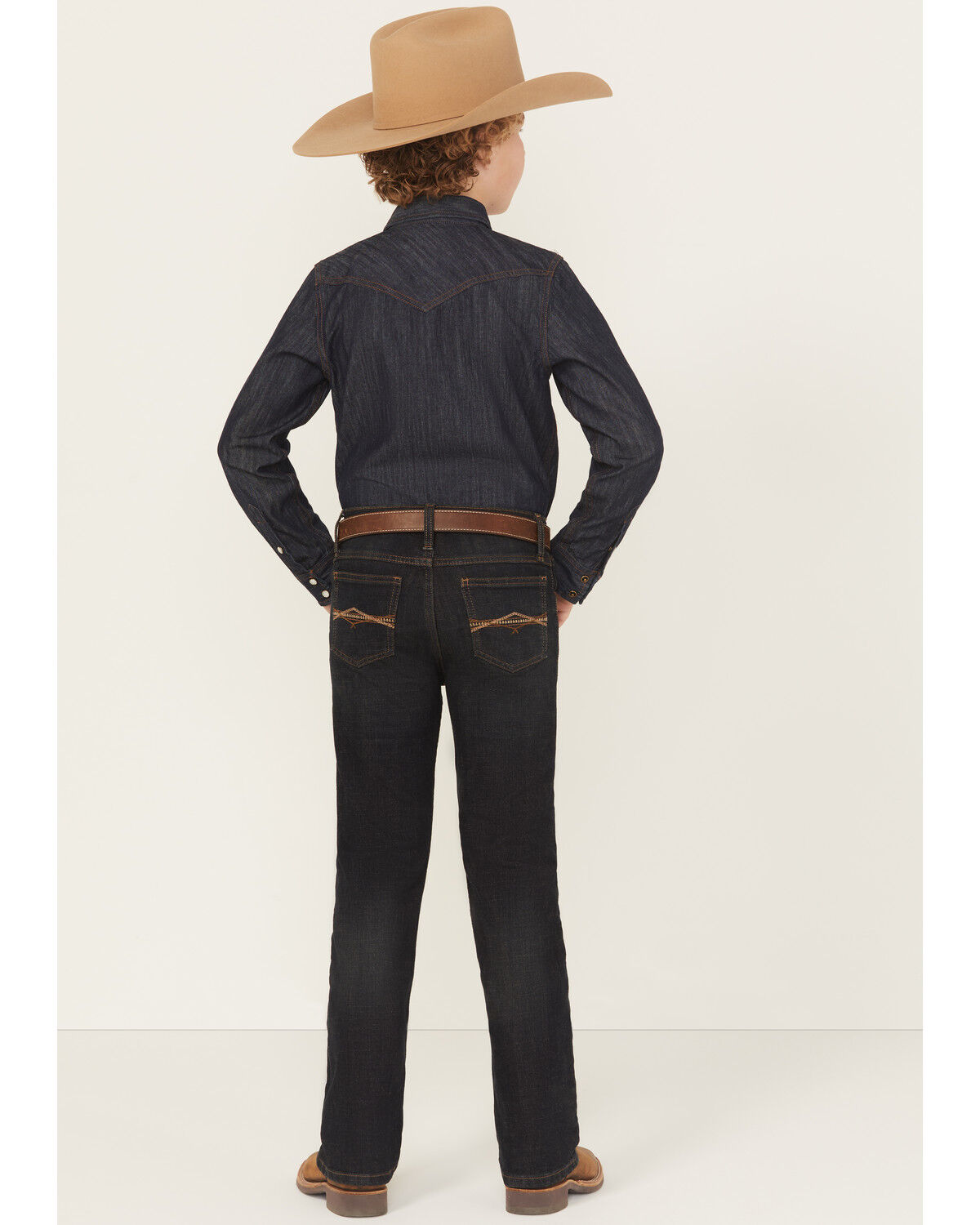 Wrangler Boys' Dark Wash Bootcut Denim Jeans