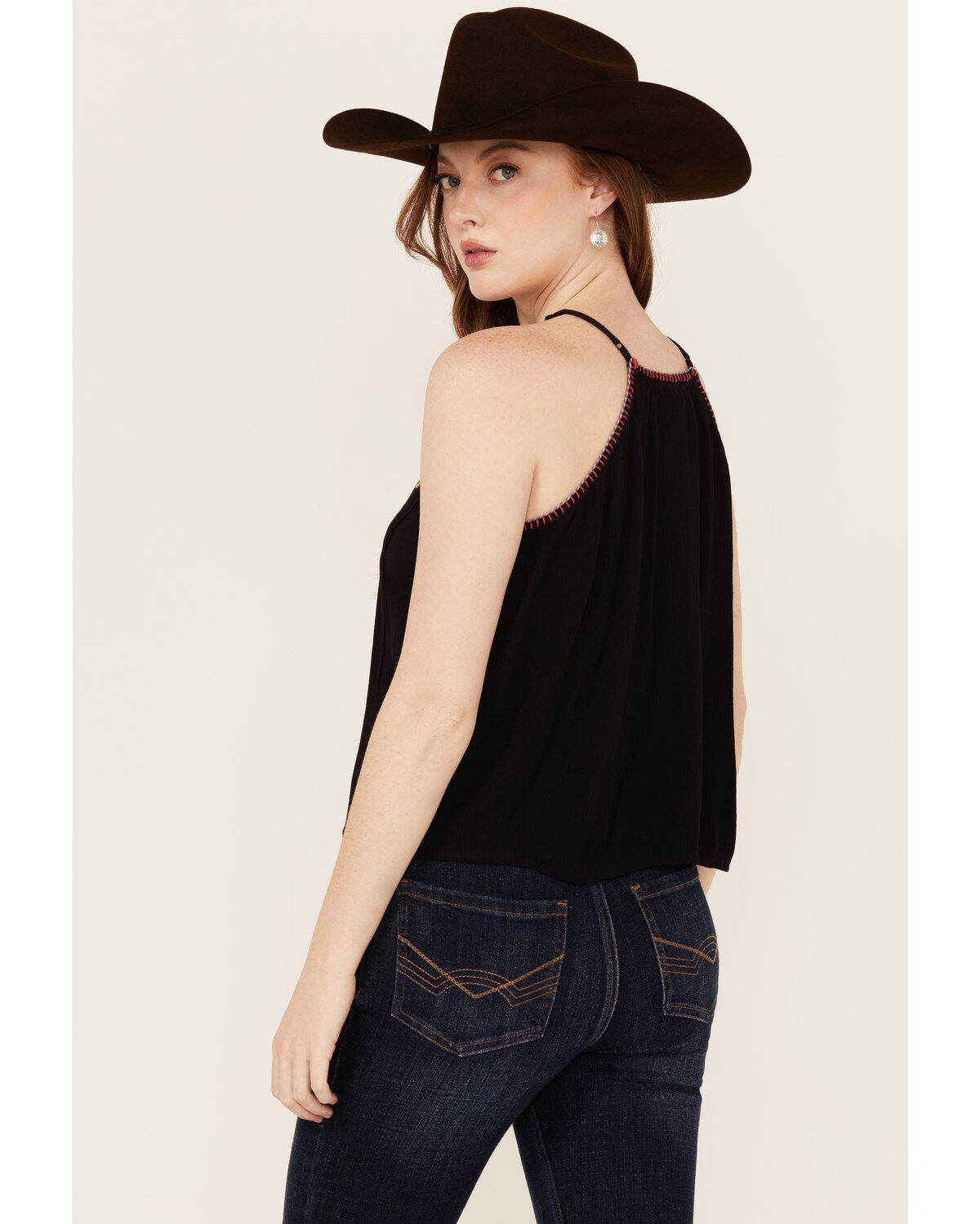 Idyllwind Women's Surrey Embroidered And Beaded Halter Top