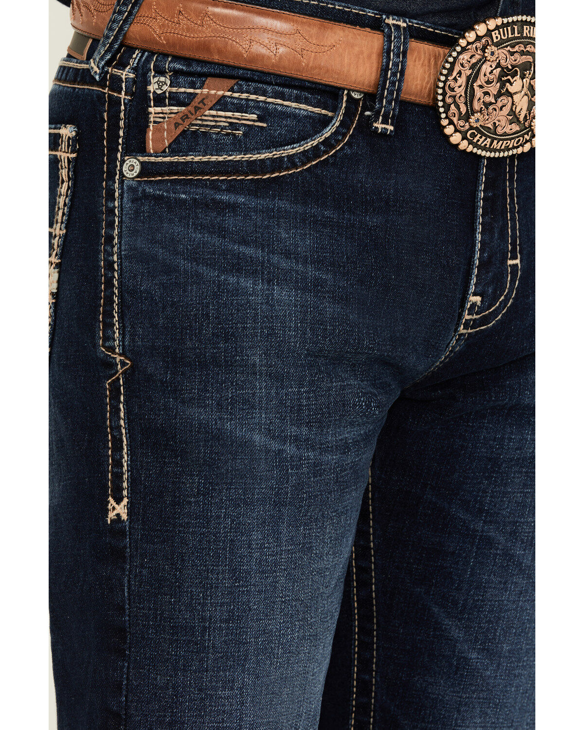Ariat Men's M8 Pinedale Ranger Dark Wash Slim Stretch Jeans